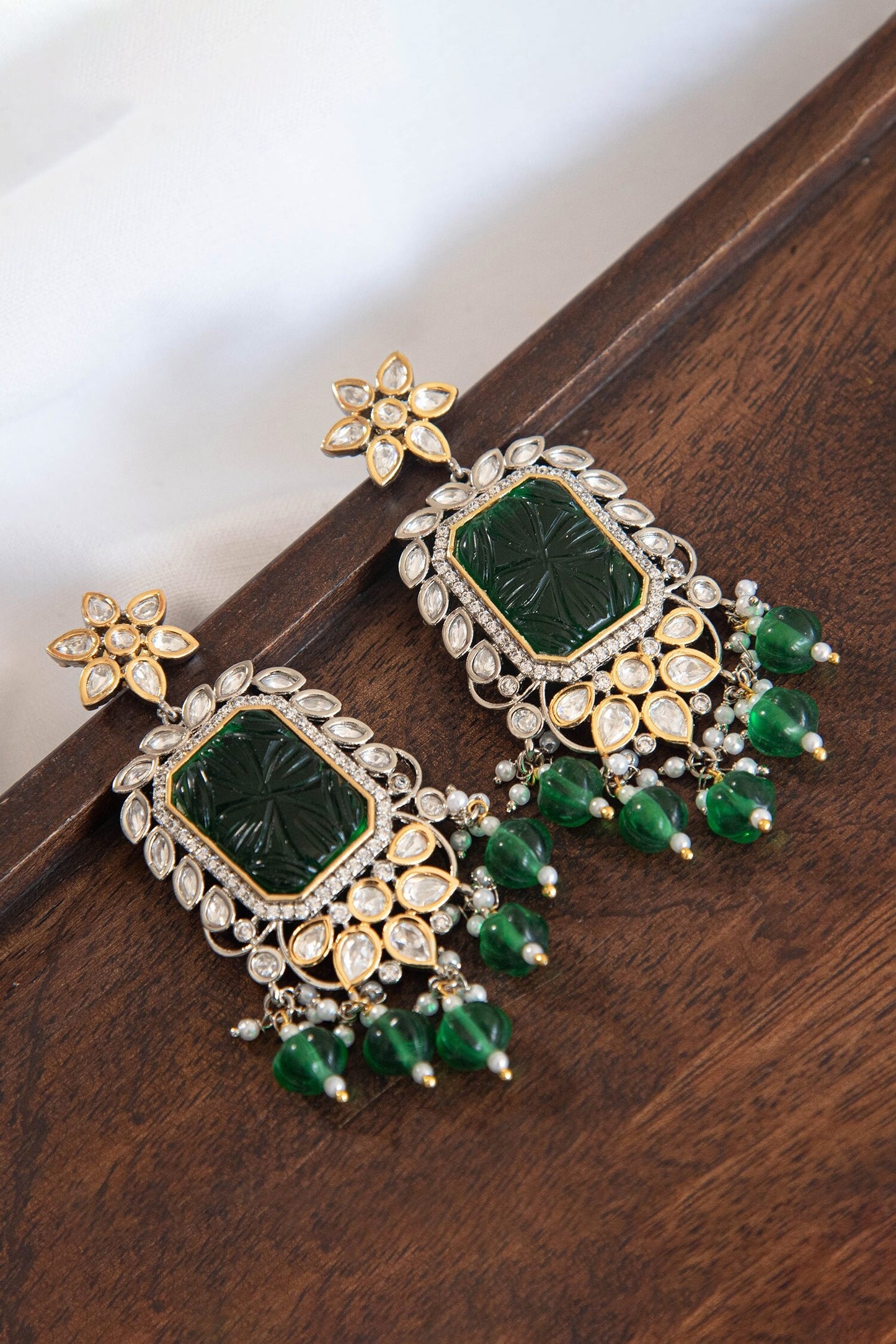 Bead Drop Dangler Earrings