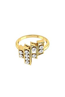 Two-Tone Finish Round-Shaped Diamond Ring