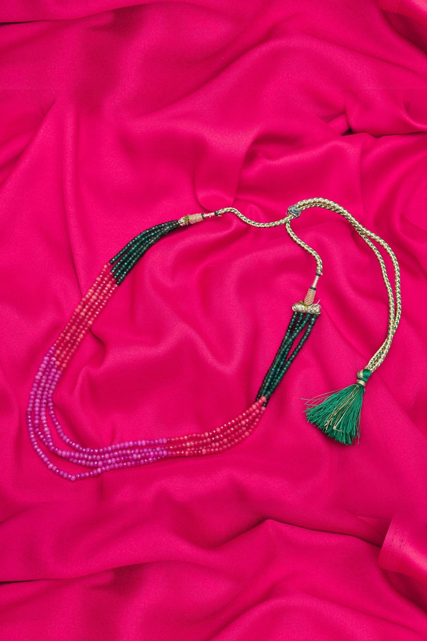 Triple Layer Bead Necklace