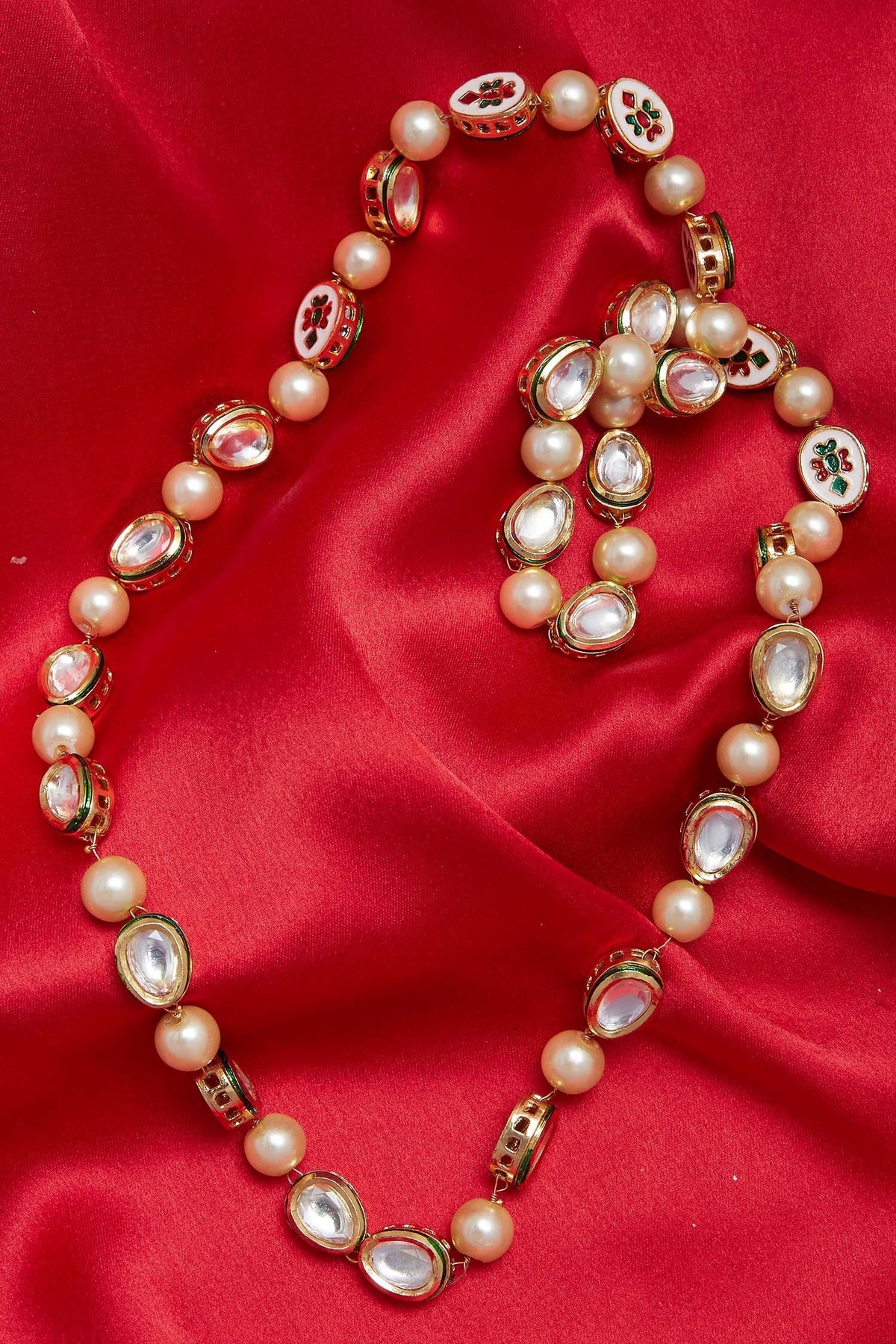Stone long necklace
