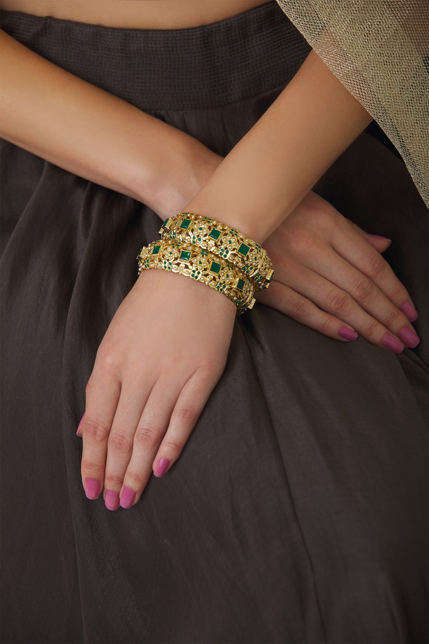 Stone Bangle Set