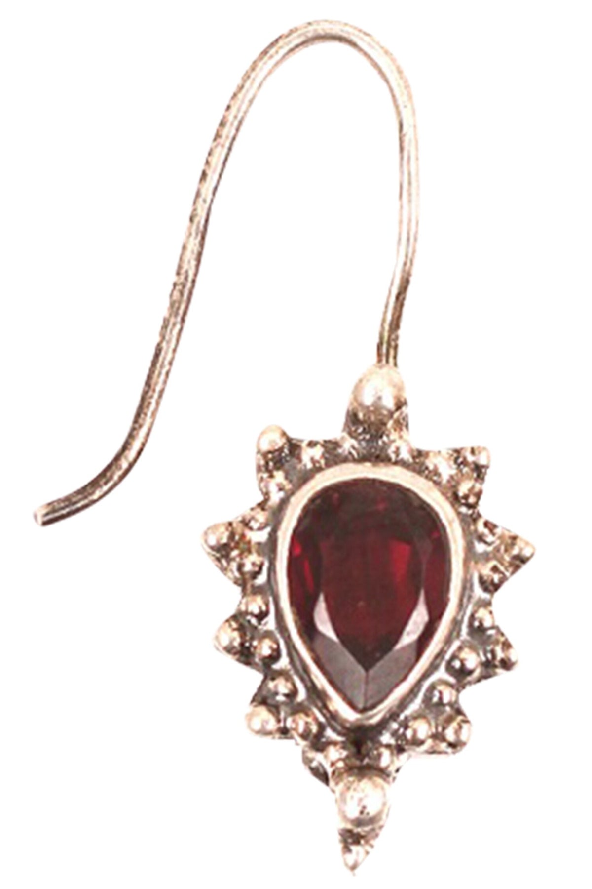 Stone Studded Hook Earrings
