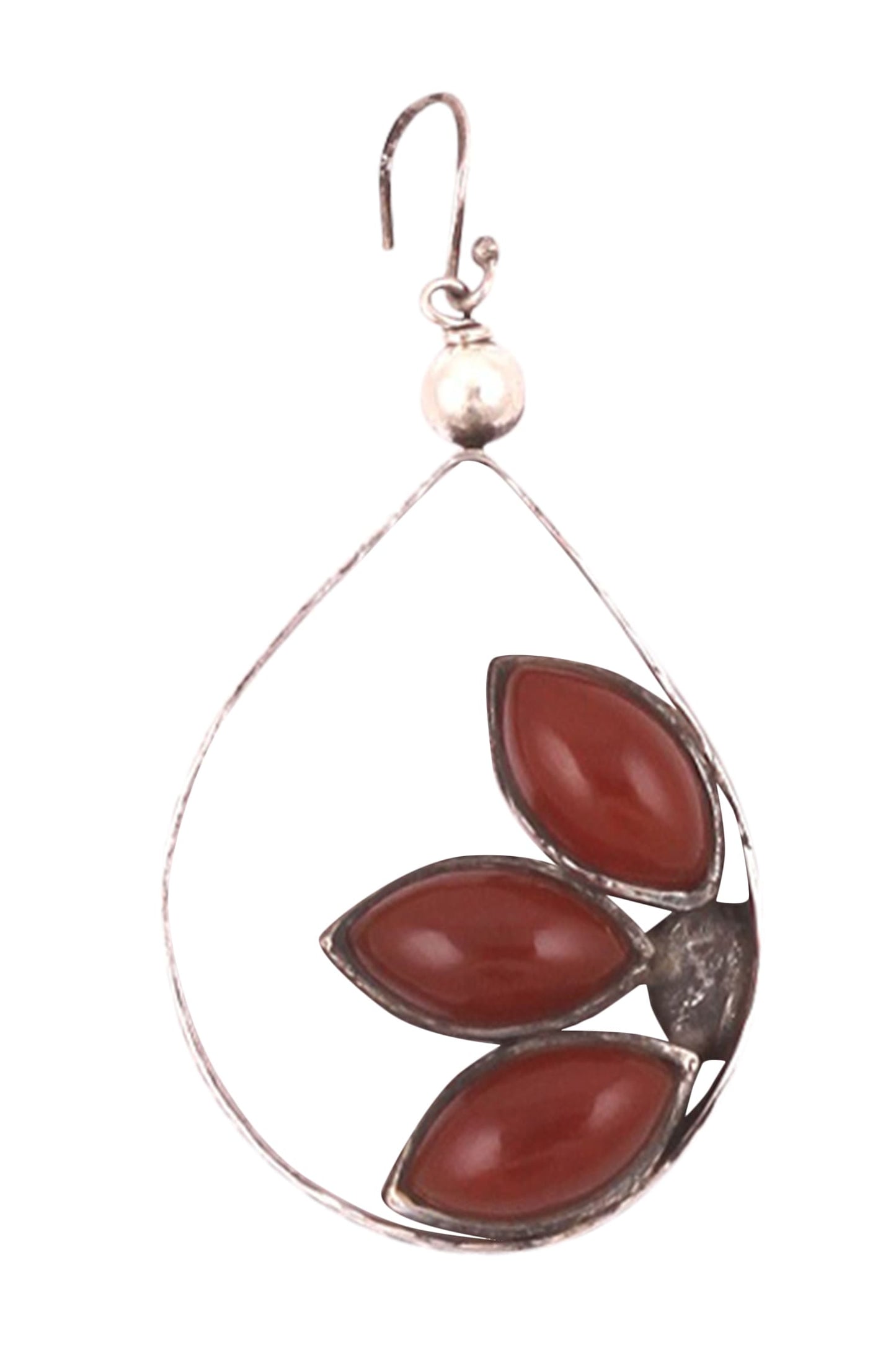 Silver Stone Drop Earrings