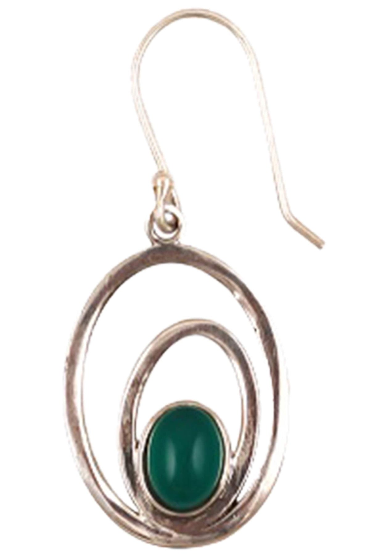 Oval drop earrings
