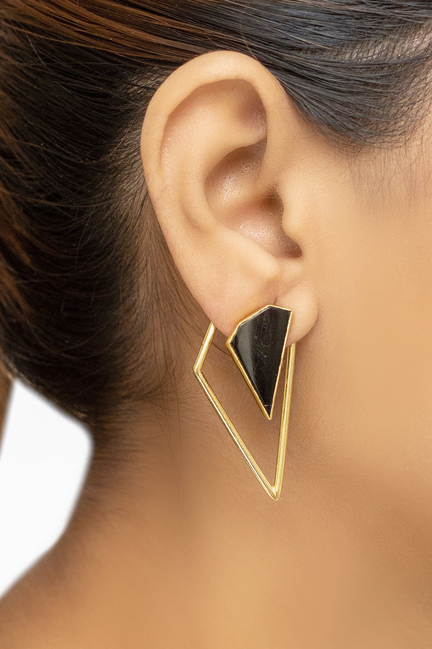 Geometric Stone Earrings