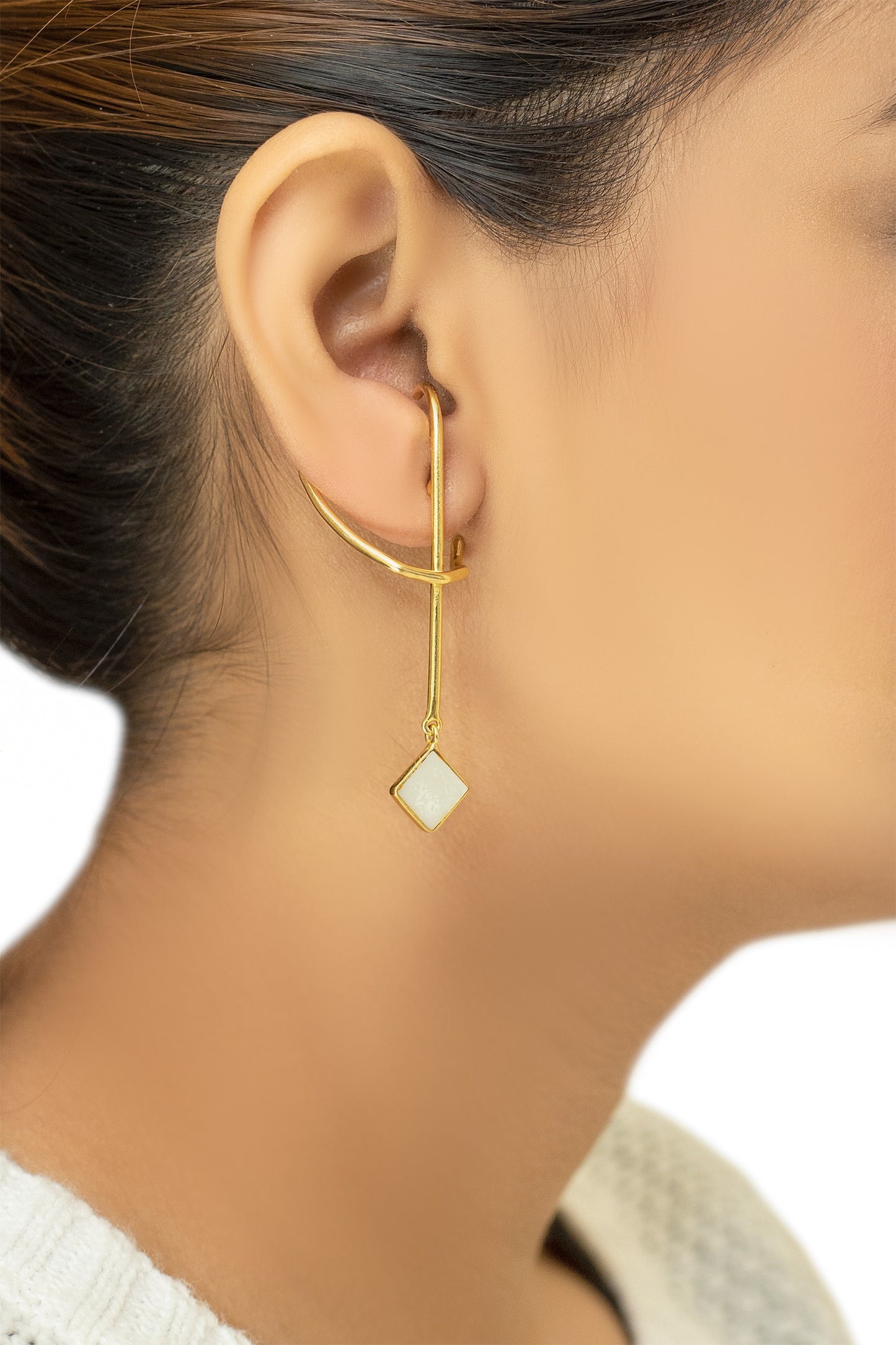 Abstract Long Earrings