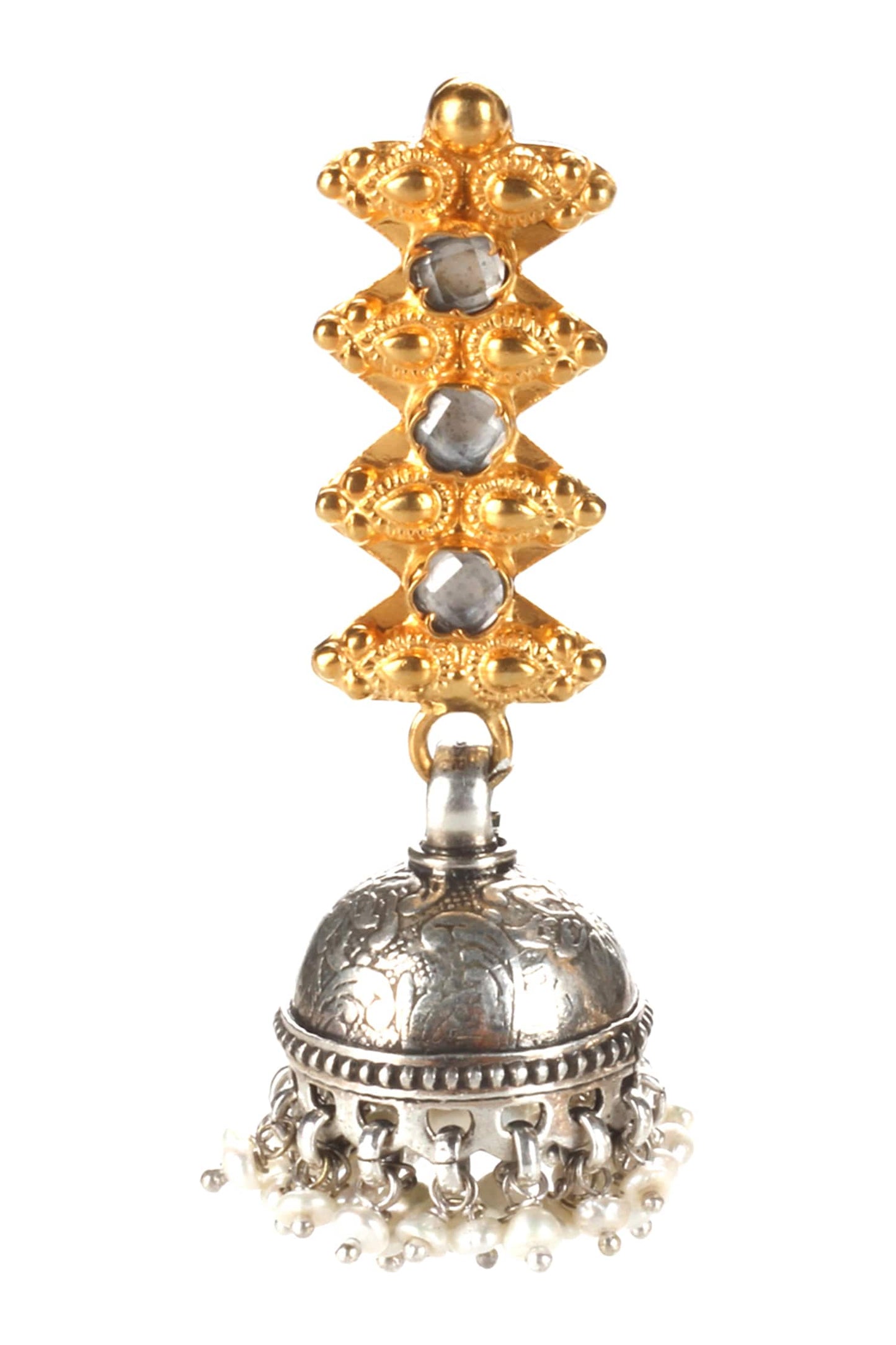 Handmade Bead Drop Jhumkas