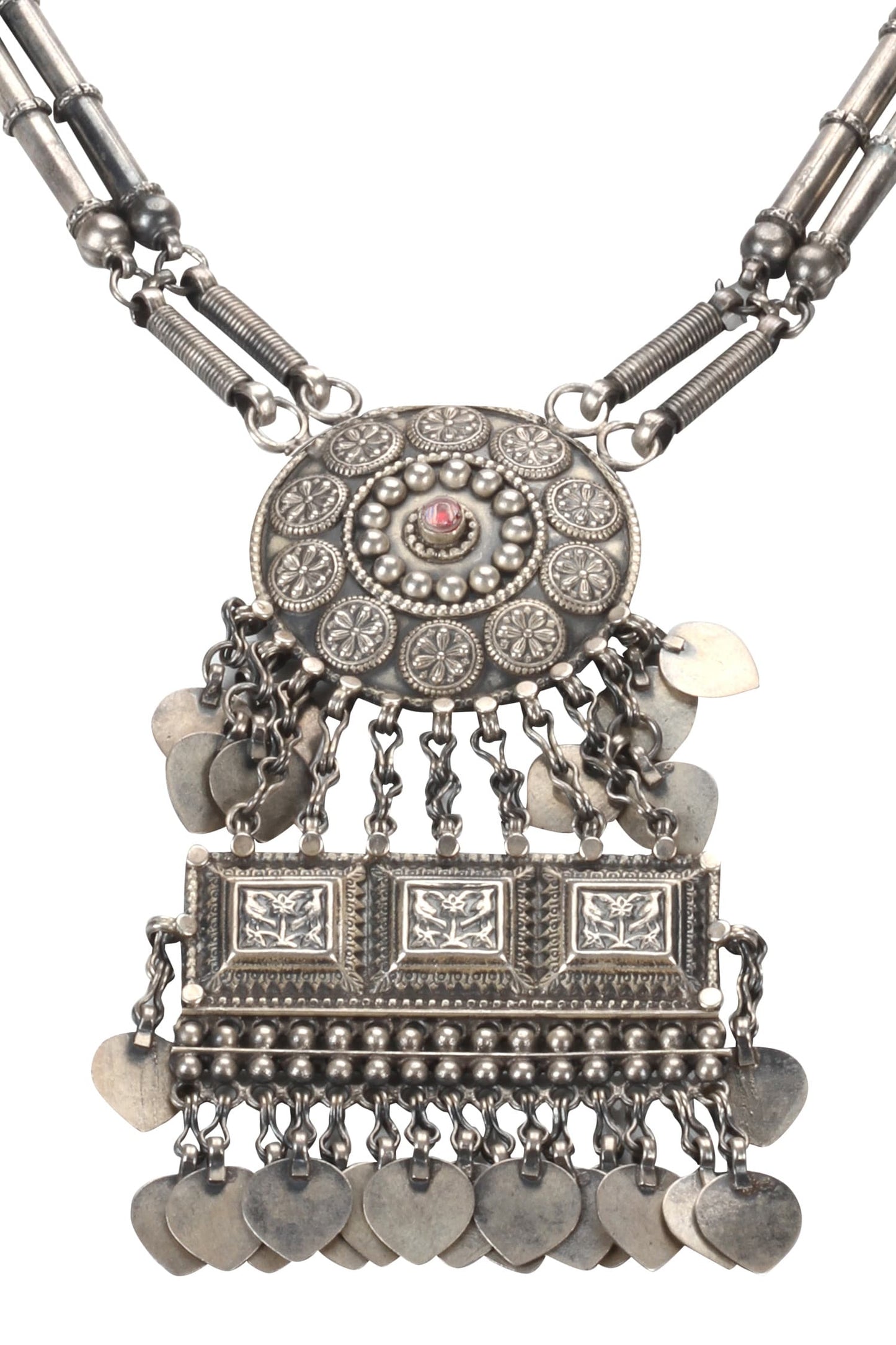 Handmade Carved Pendant Necklace