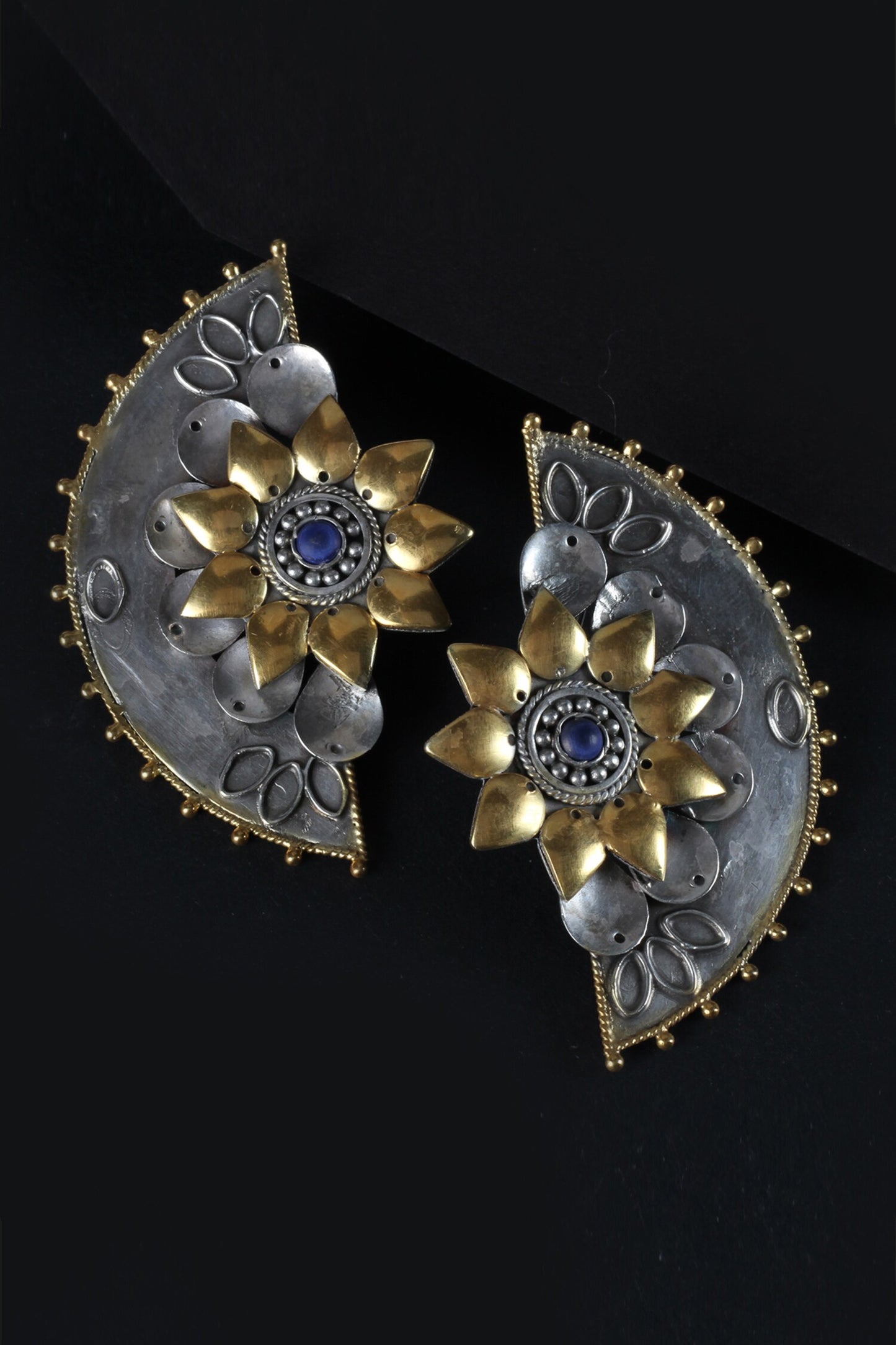 Handmade Floral Statement Studs