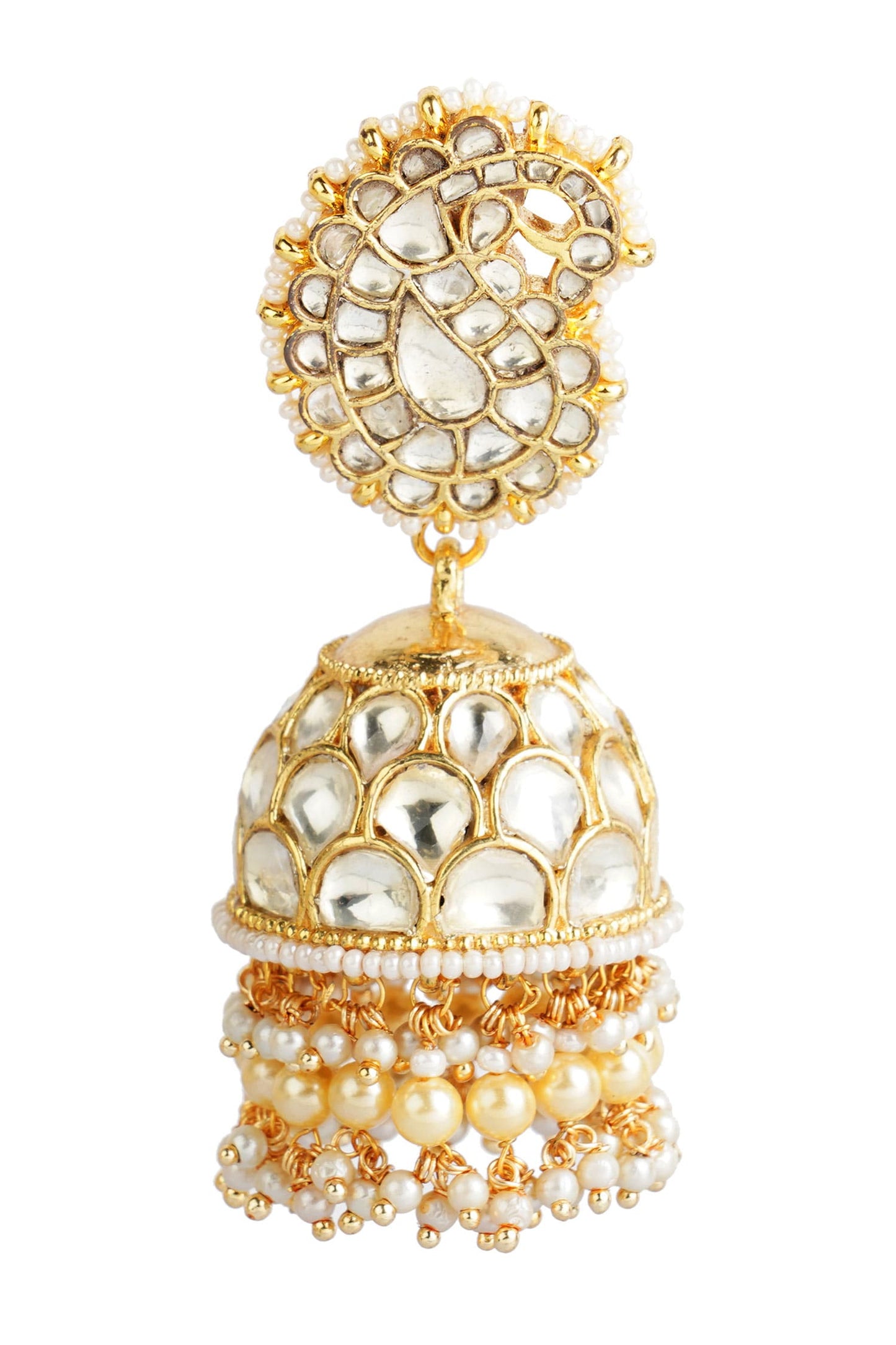 Kundan Paisley Jhumkas