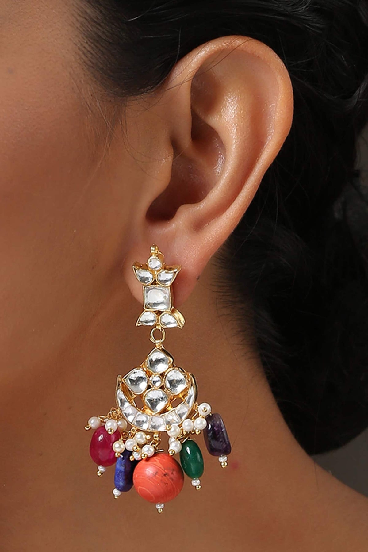 Stone Drop Chandbalis