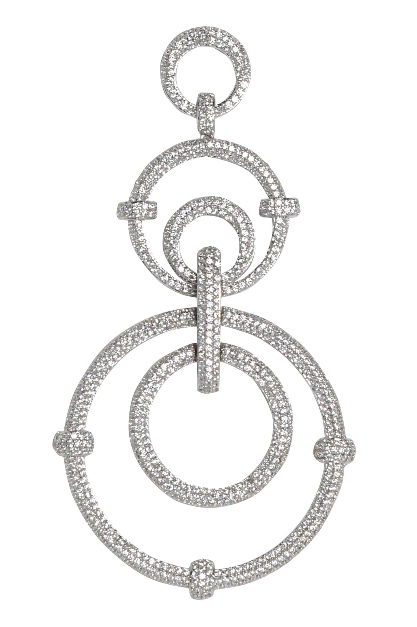 Tiered Circle Motif Danglers