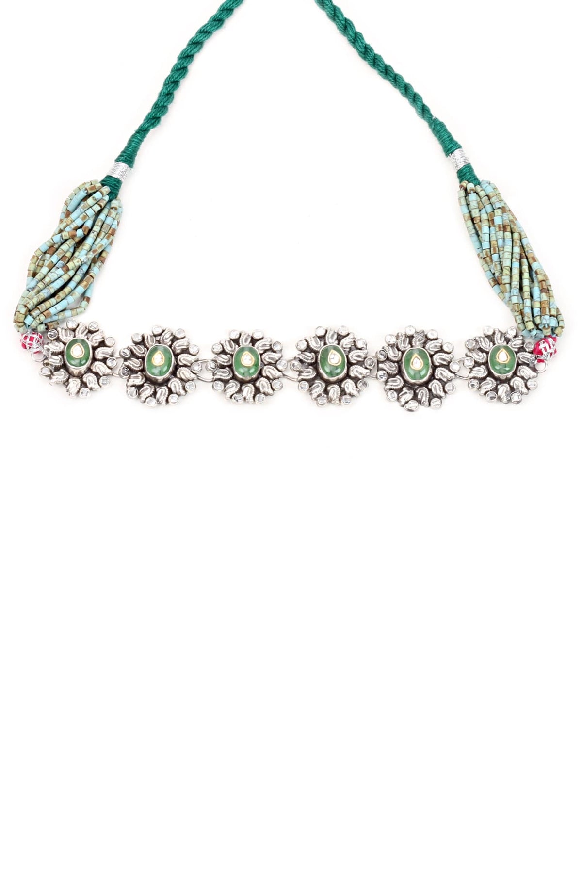 Handcrafted Floral Carved Choker