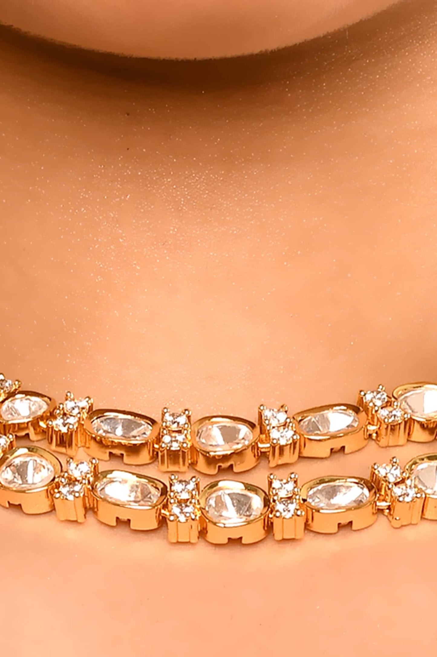 Kundan Polki Necklace Set