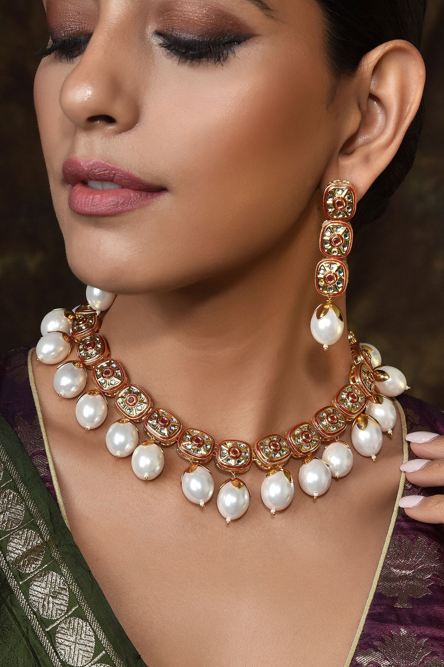 Pearl Necklace Set