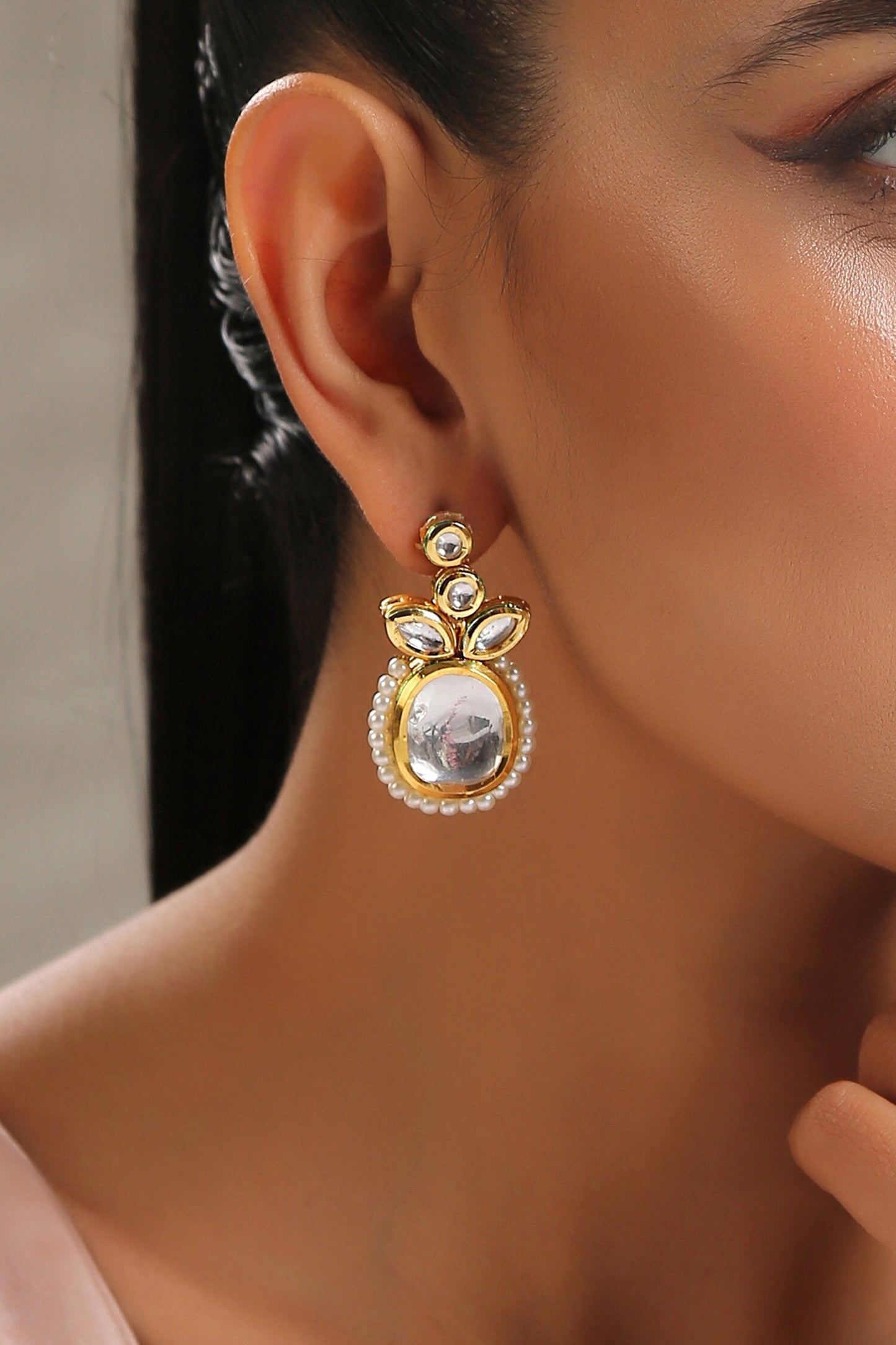 Kundan Danglers And Drops
