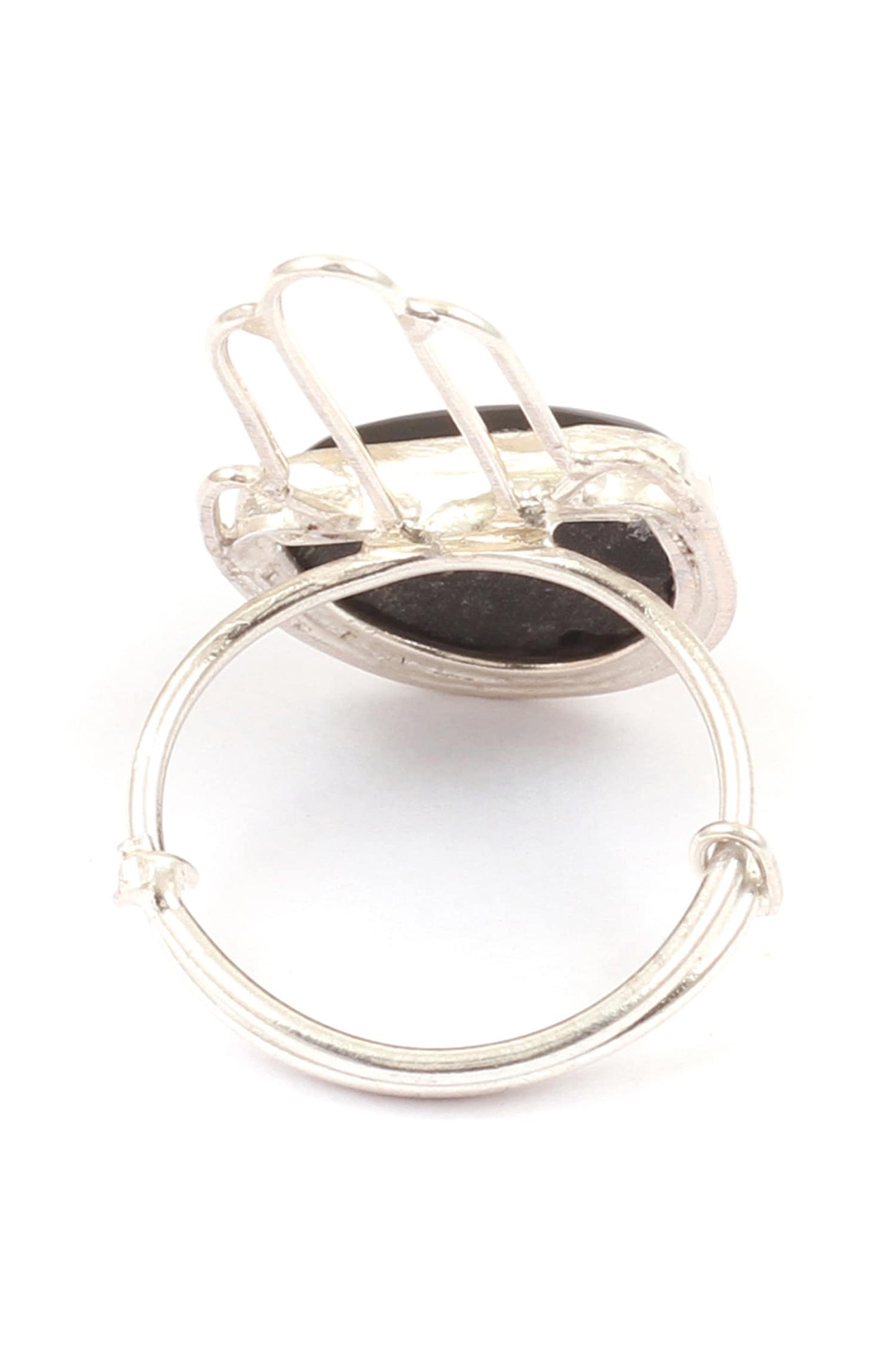 Handcrafted Silver Stone Ring