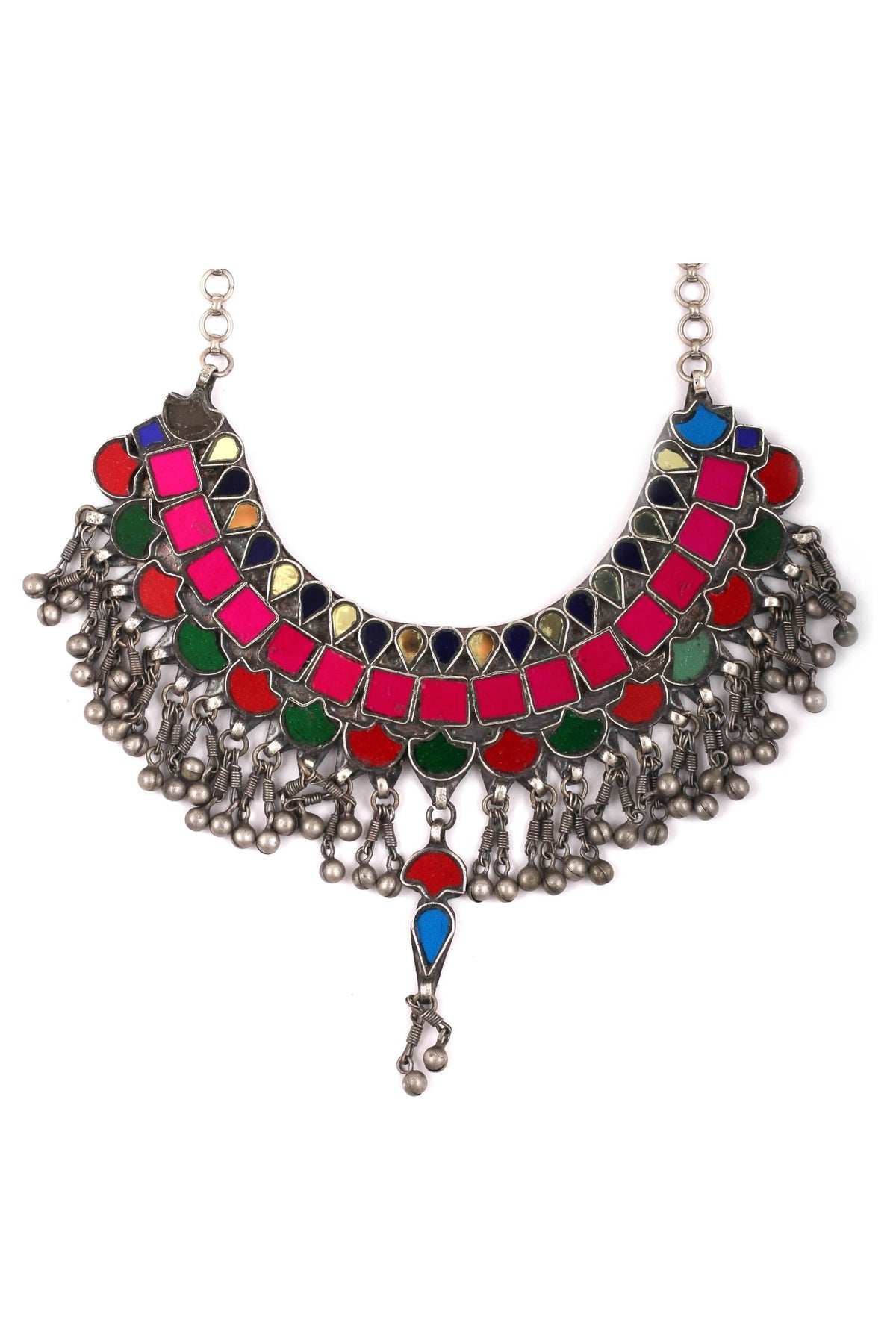 Multi Color Stone Studded Necklace