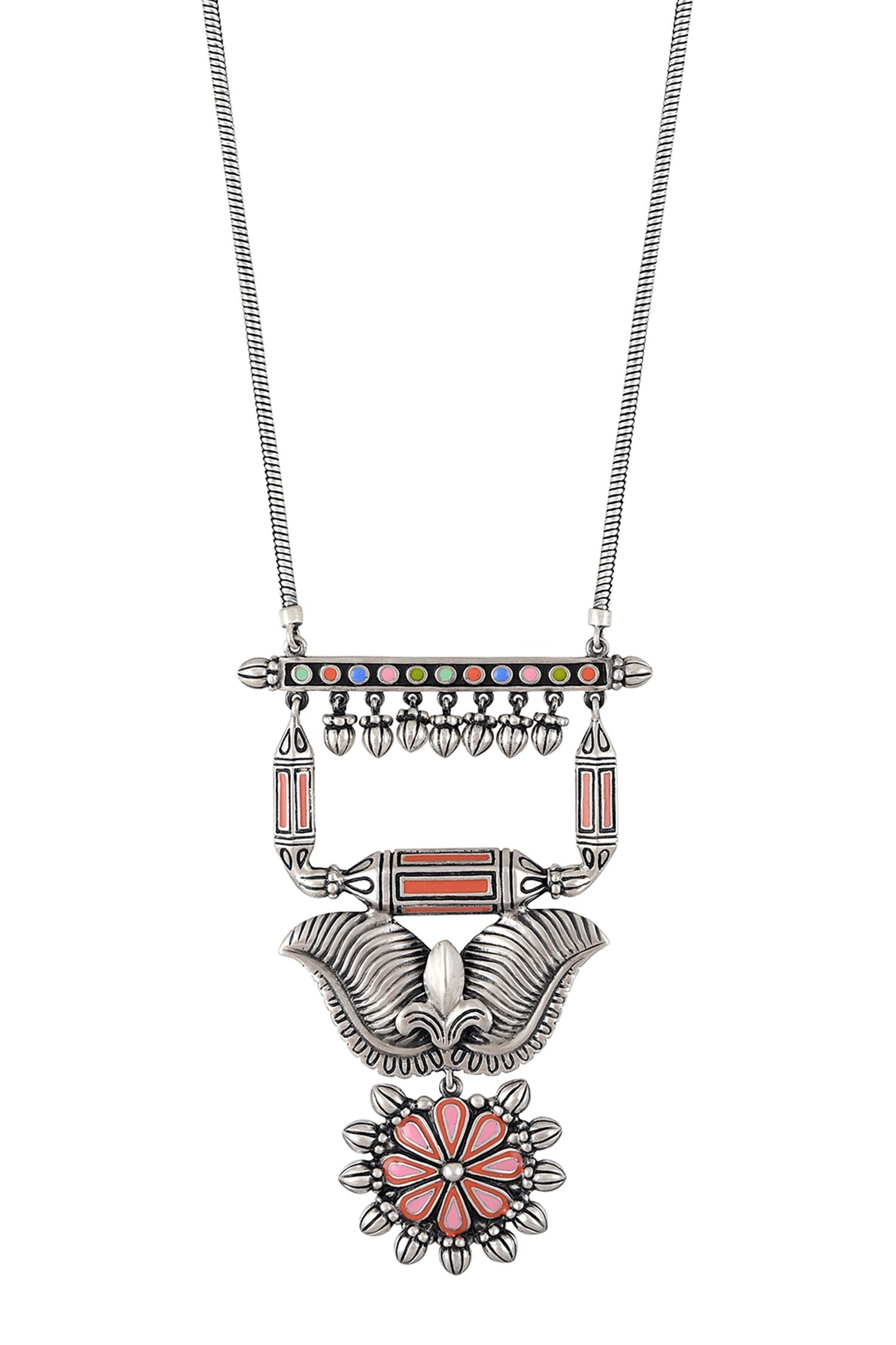 Flower Taveez Necklace
