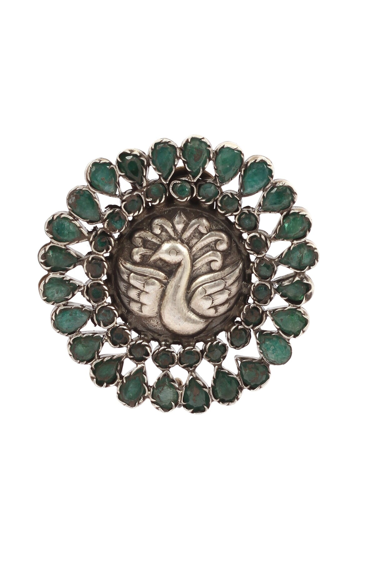Peacock Stone Embellished Earrings