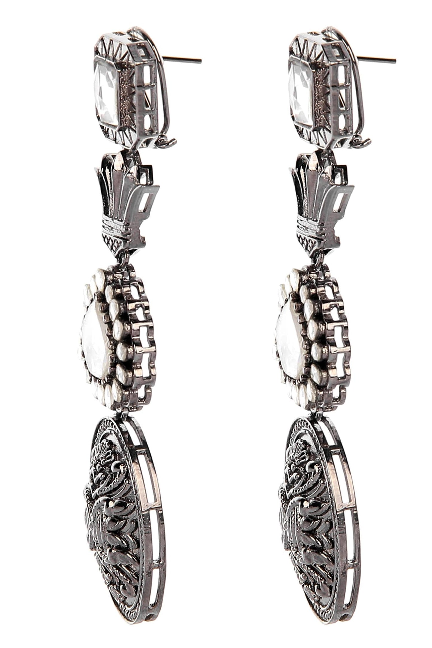 Carved Dangler Earrings