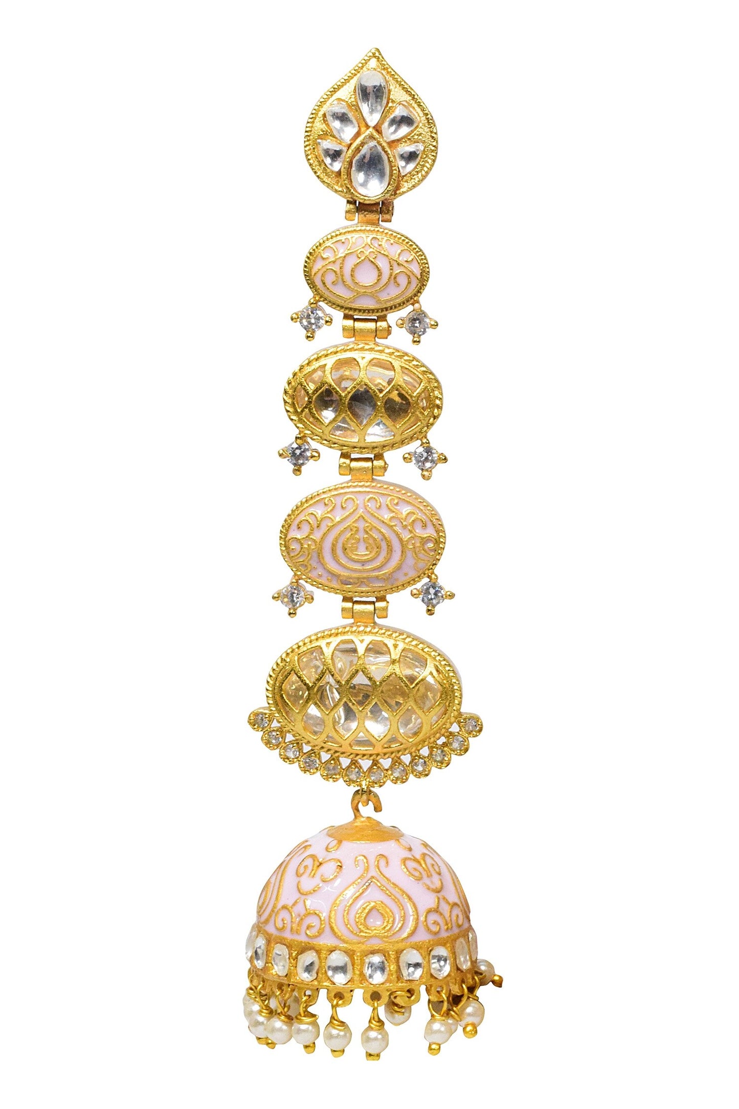Meenakari Work Long Earrings