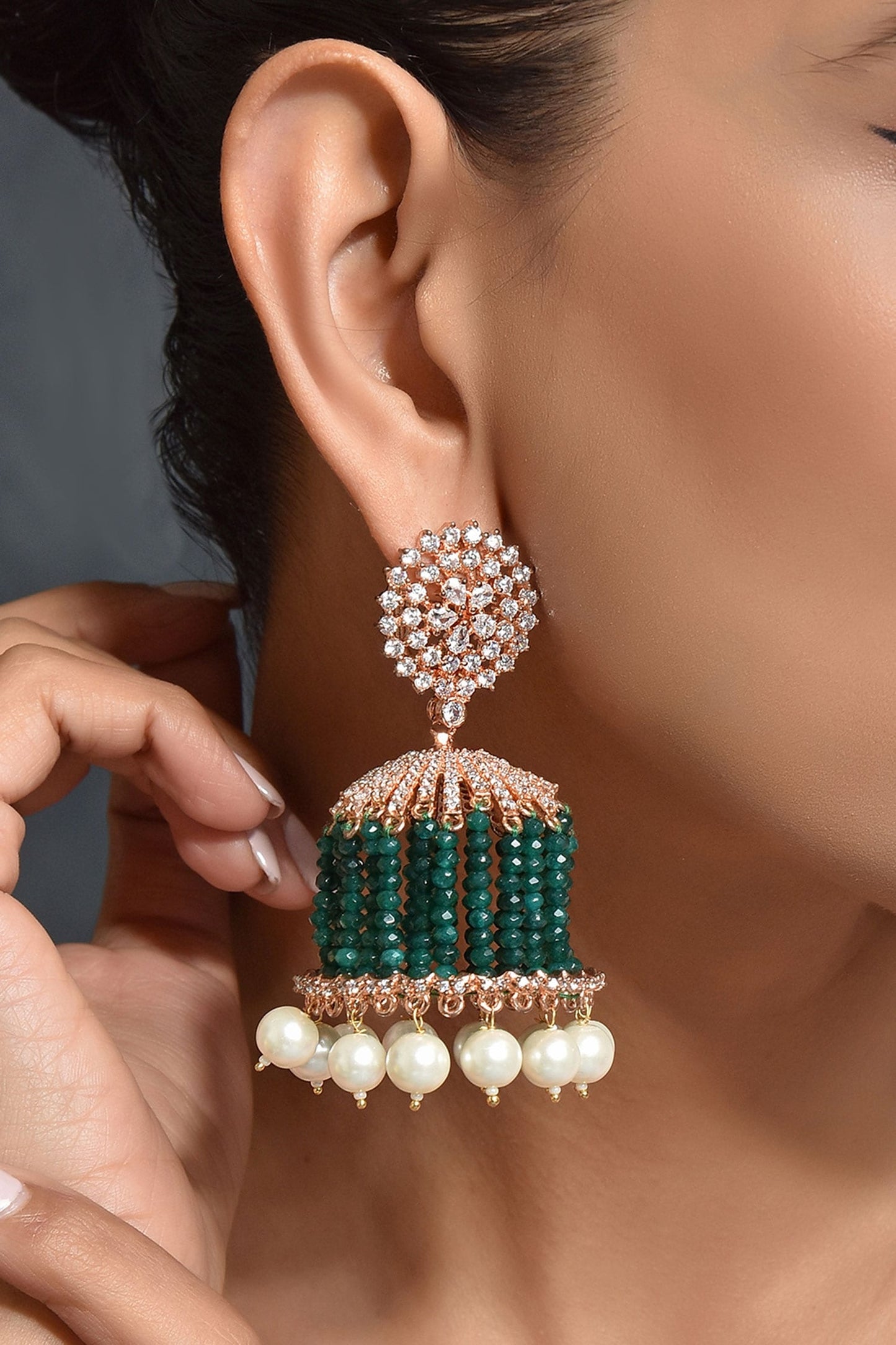 Pearl Drop Jhumkas