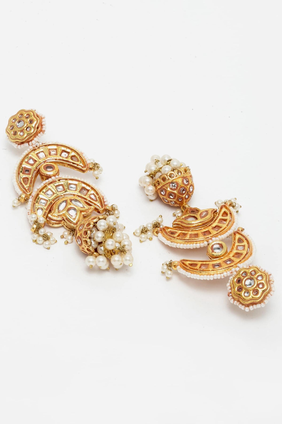 Kundan Embellished Jhumkas