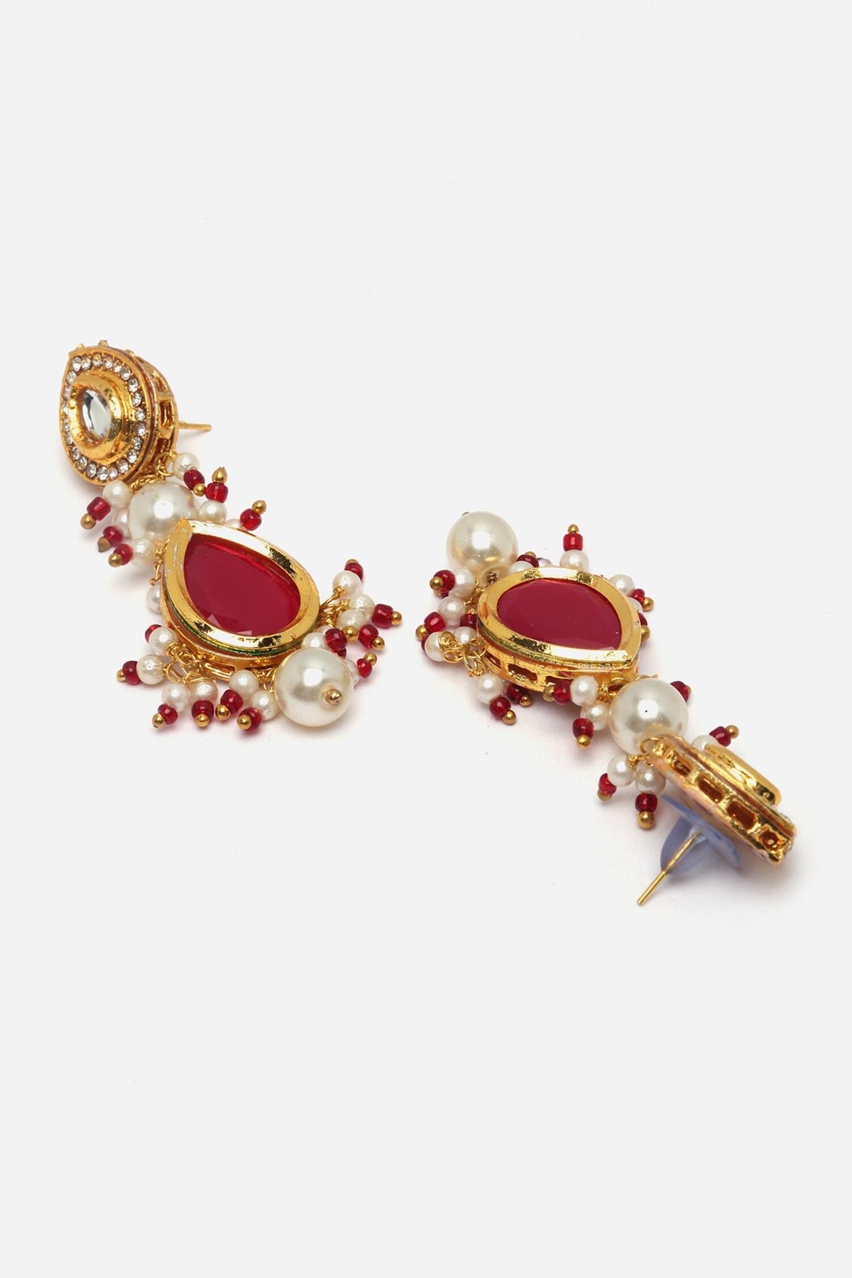 Tear Drop Embellished Dangler Earrings