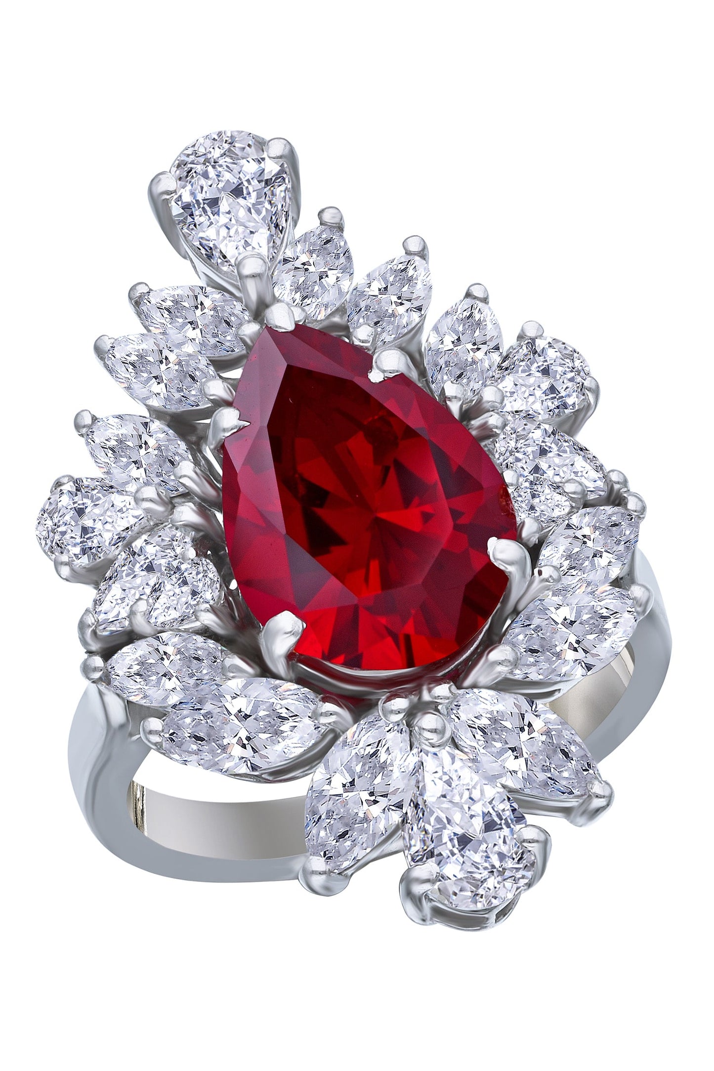 Ruby Embellished Ring