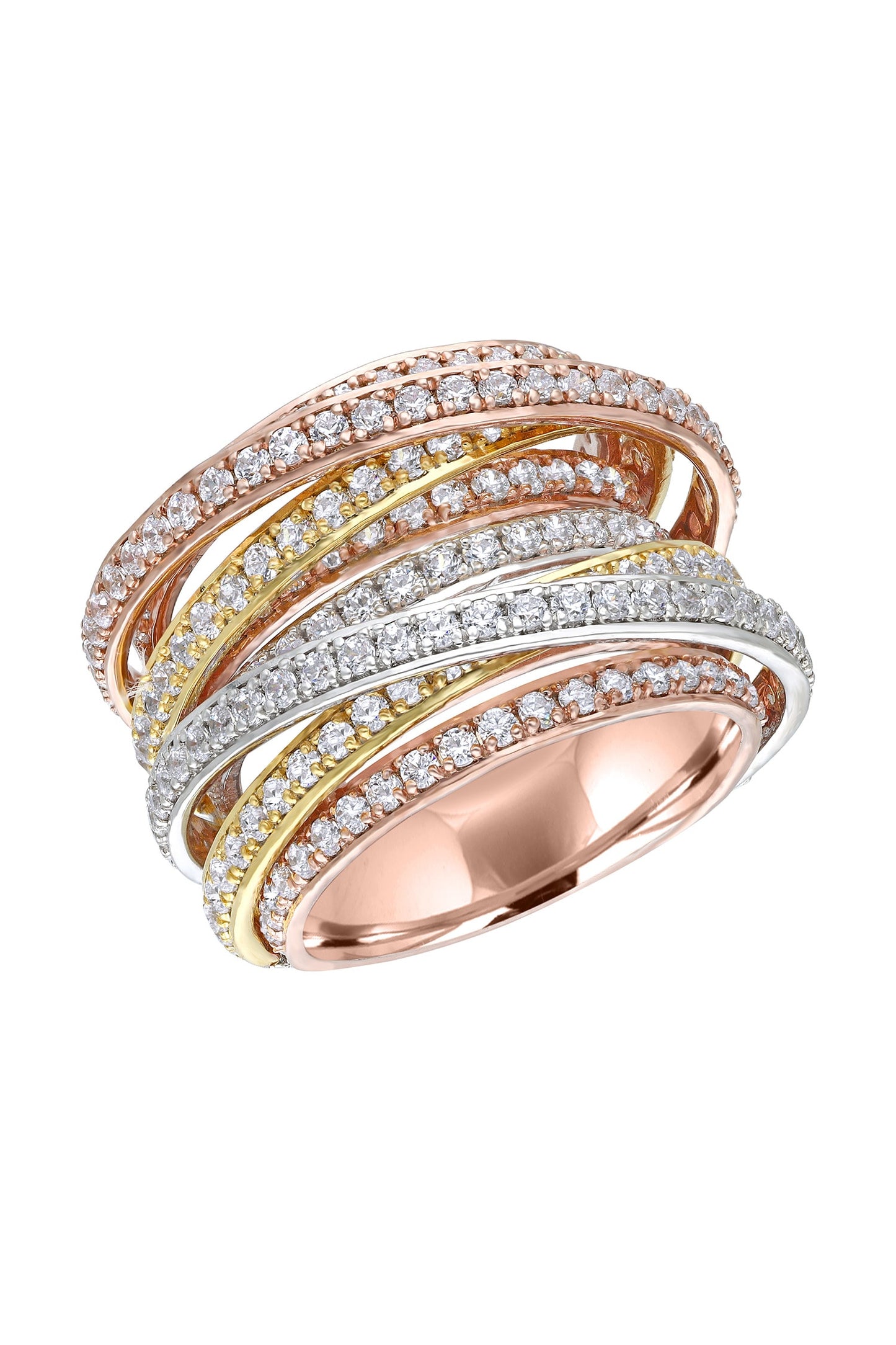 Layered Stone Embellished Ring