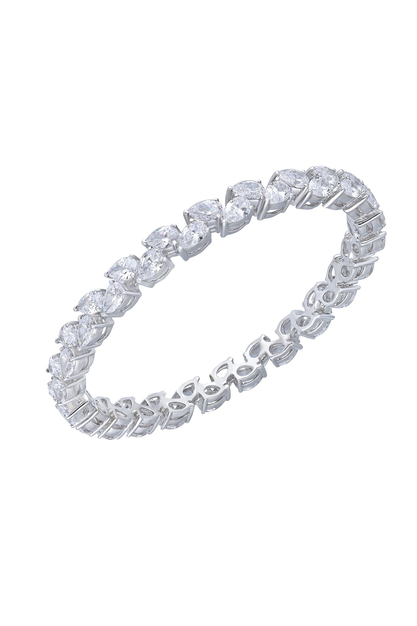 Pear Stone Shaped Embellished Bangle