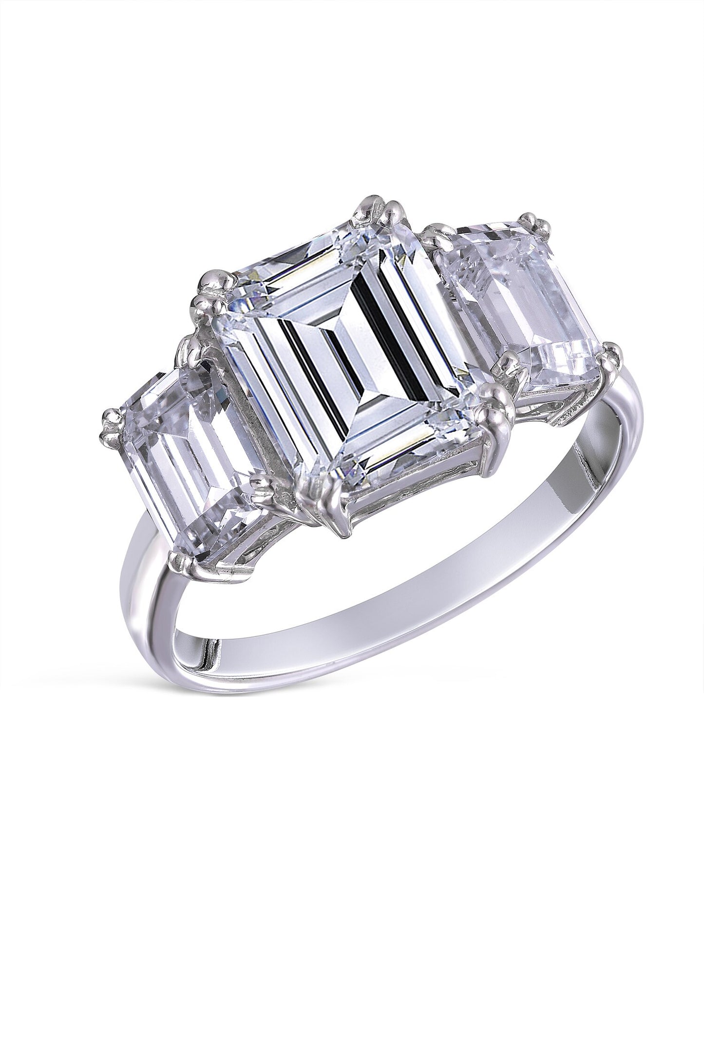 Octagon Shaped Stone Embellished Ring