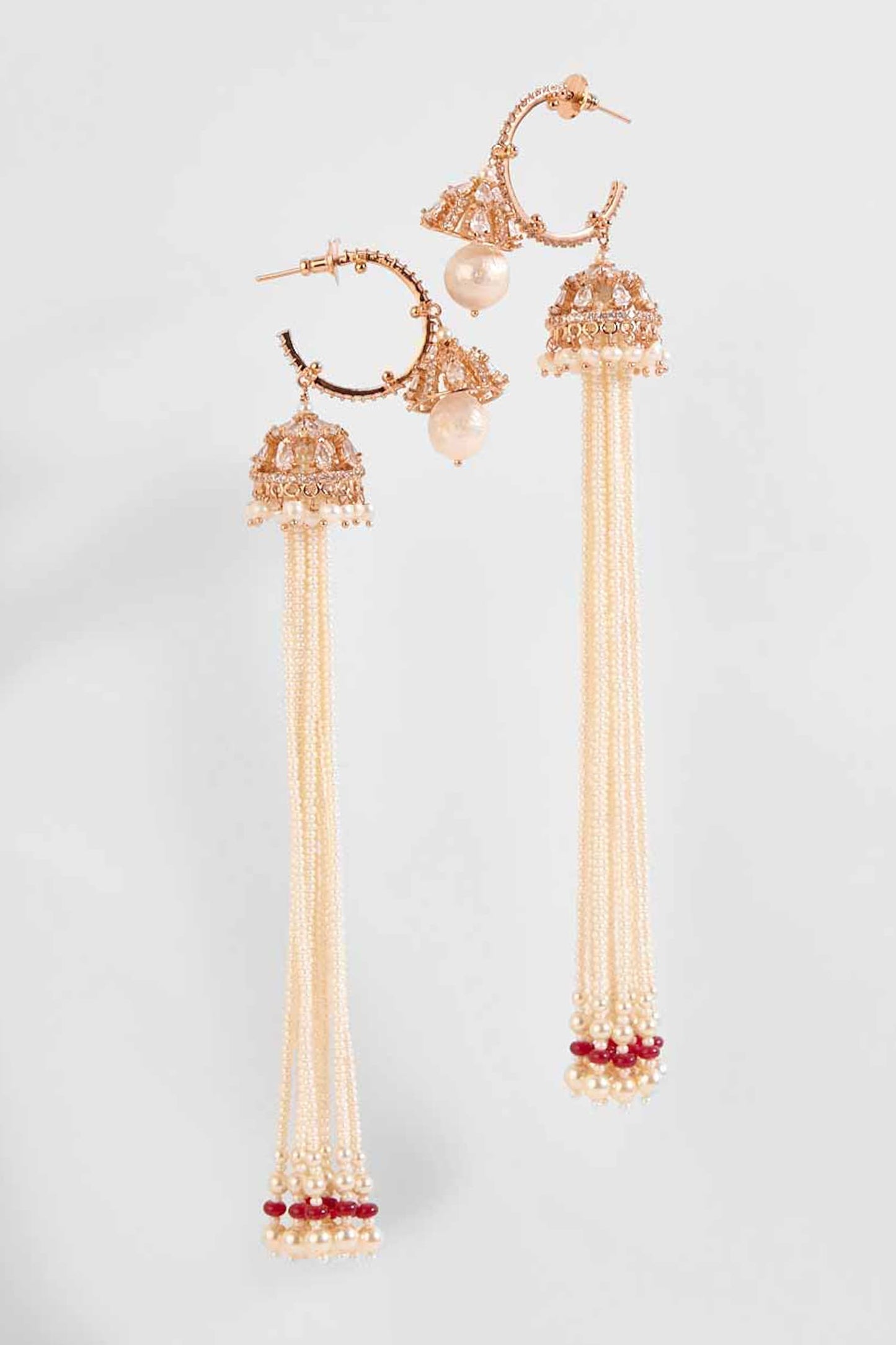 The Paloma Pearl Hoop Earrings