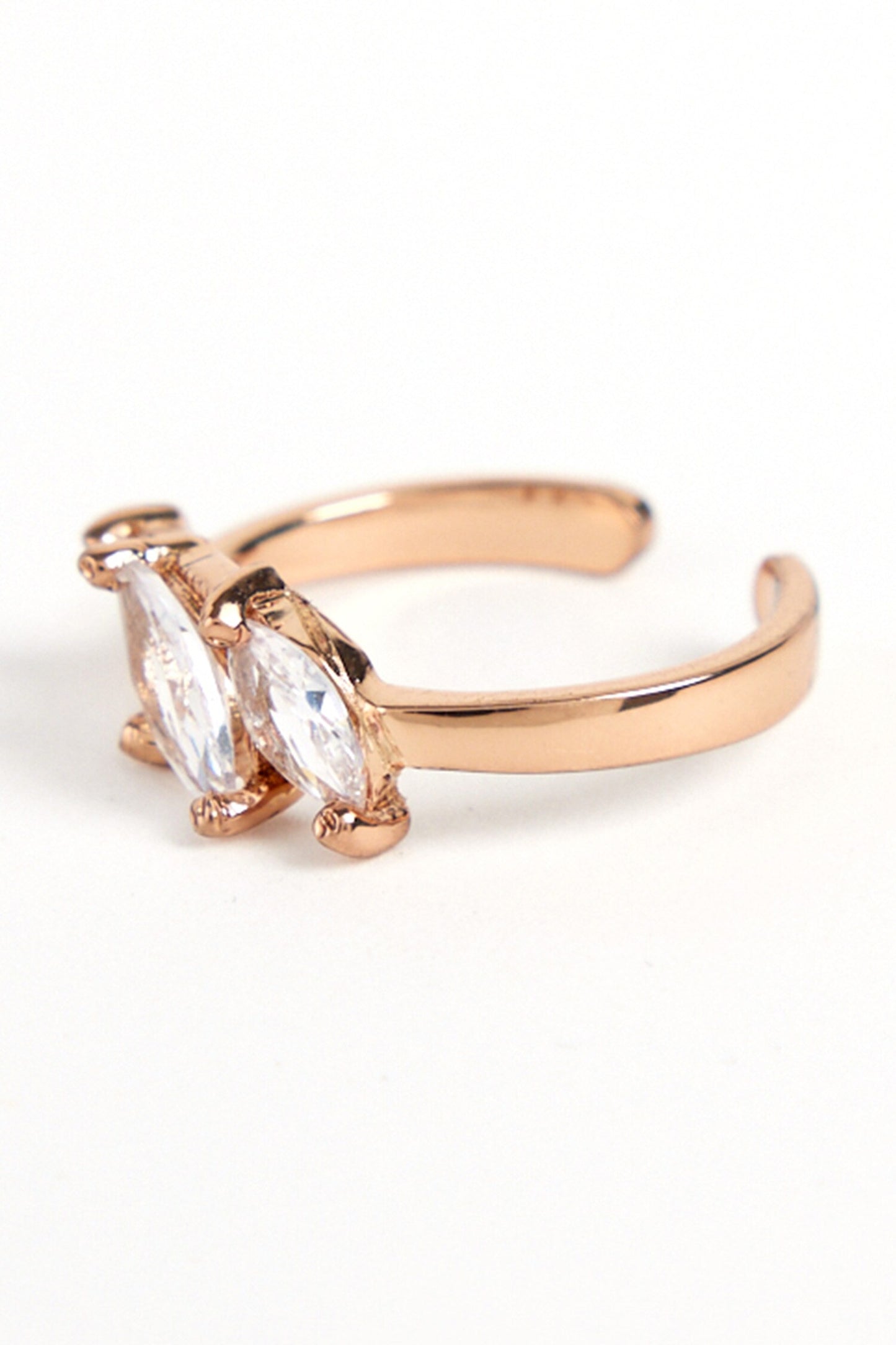 The Mule Marquis Stone Embellished Midi Ring