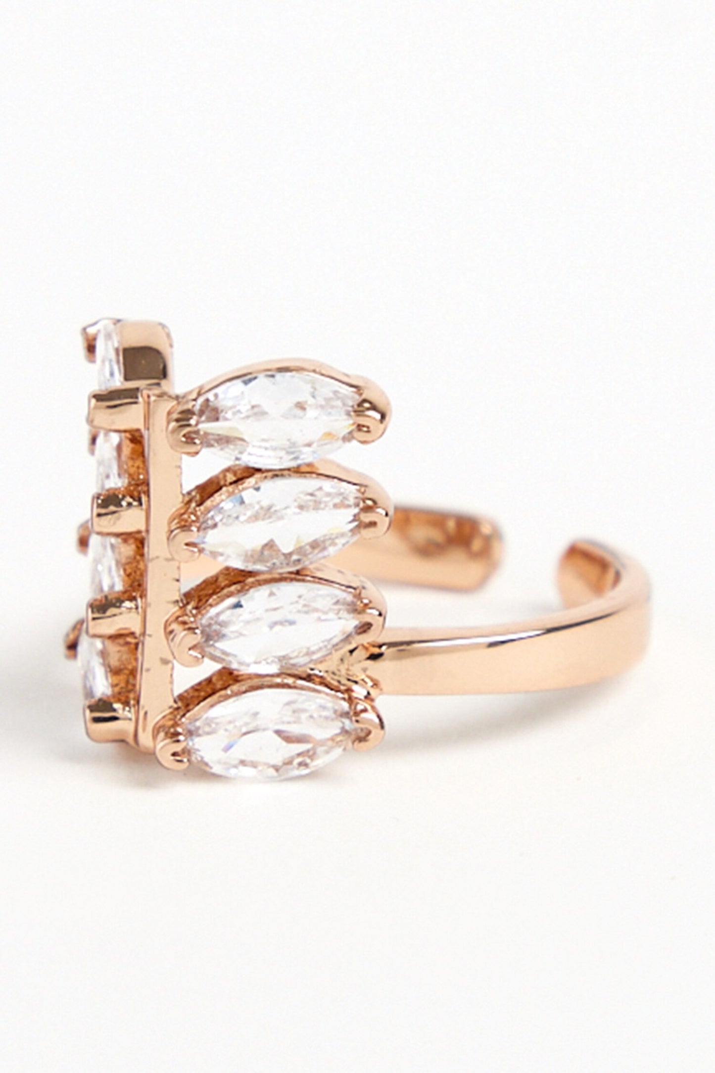 The Marquis Carved Stone Embellished Midi Ring