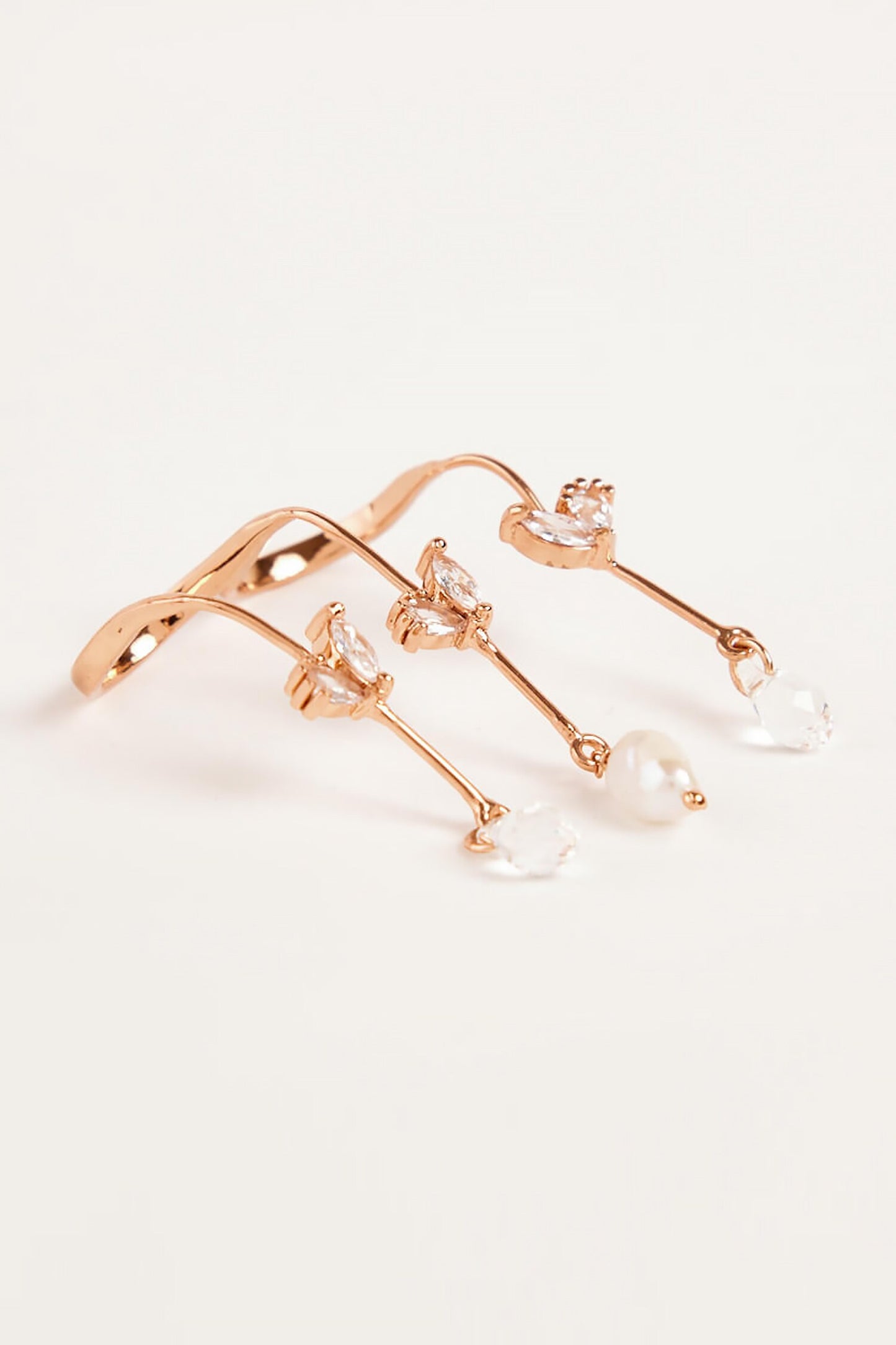 The Piccabeen Palm Embellished Double Ring