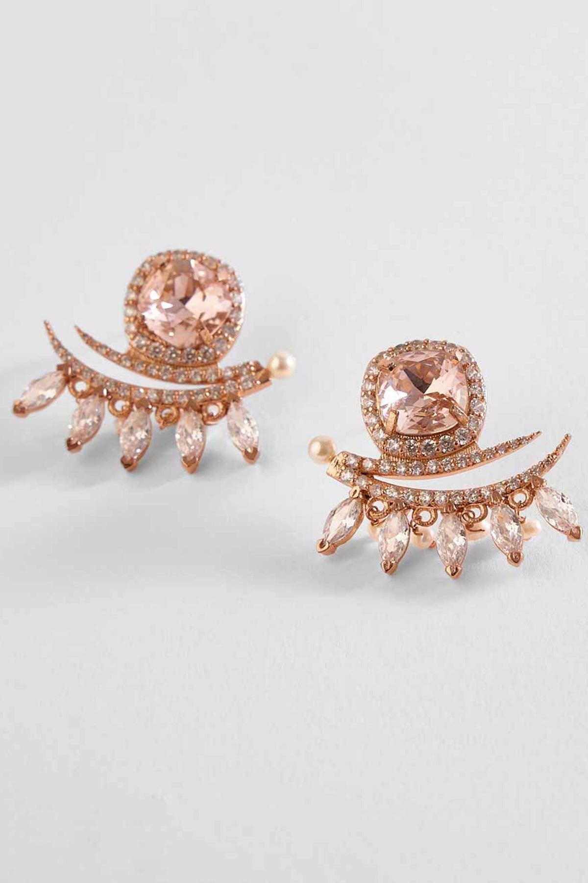 The Seine Pearl Embellished Stud Earrings