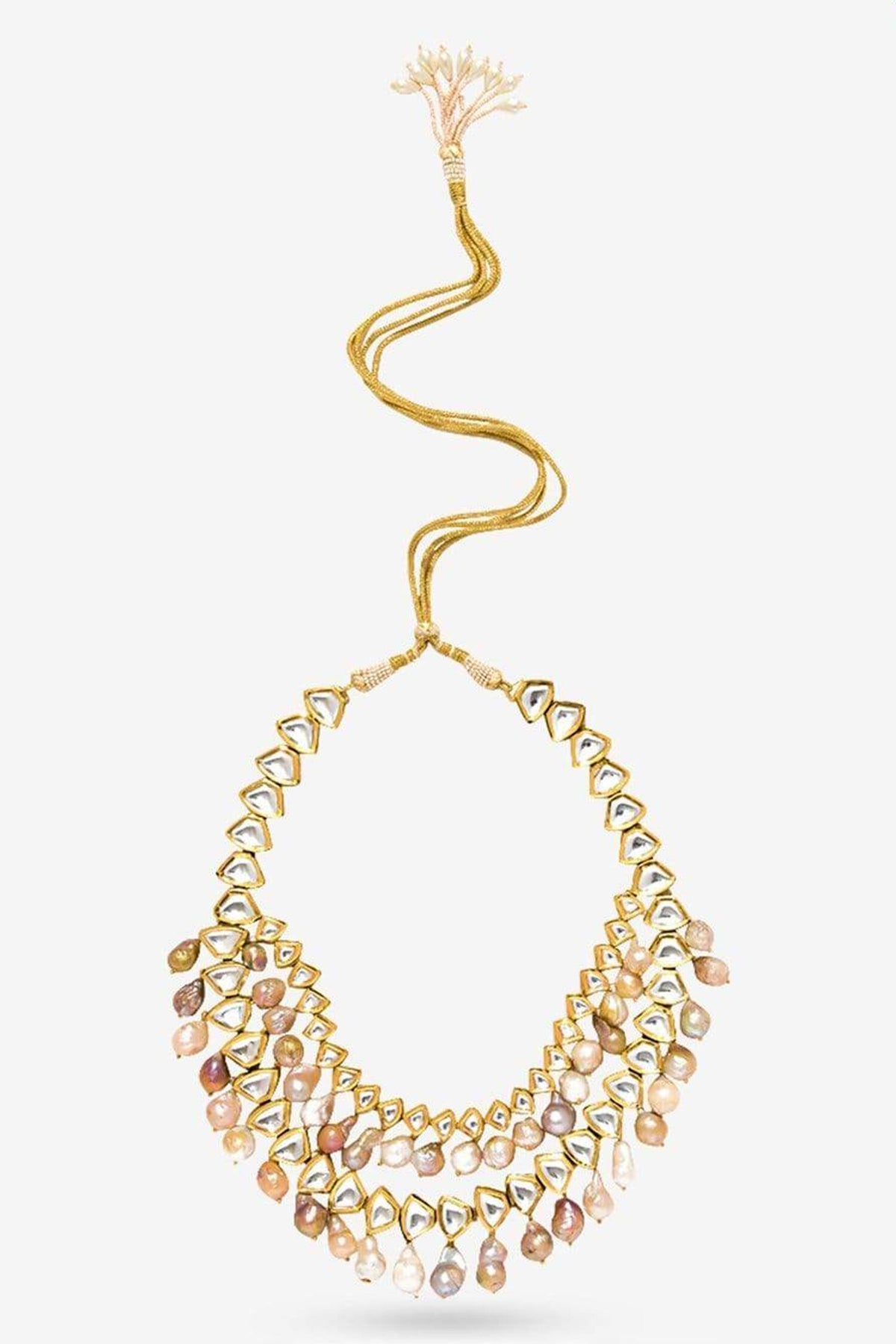 Adasha Bead Drop Layered Necklace