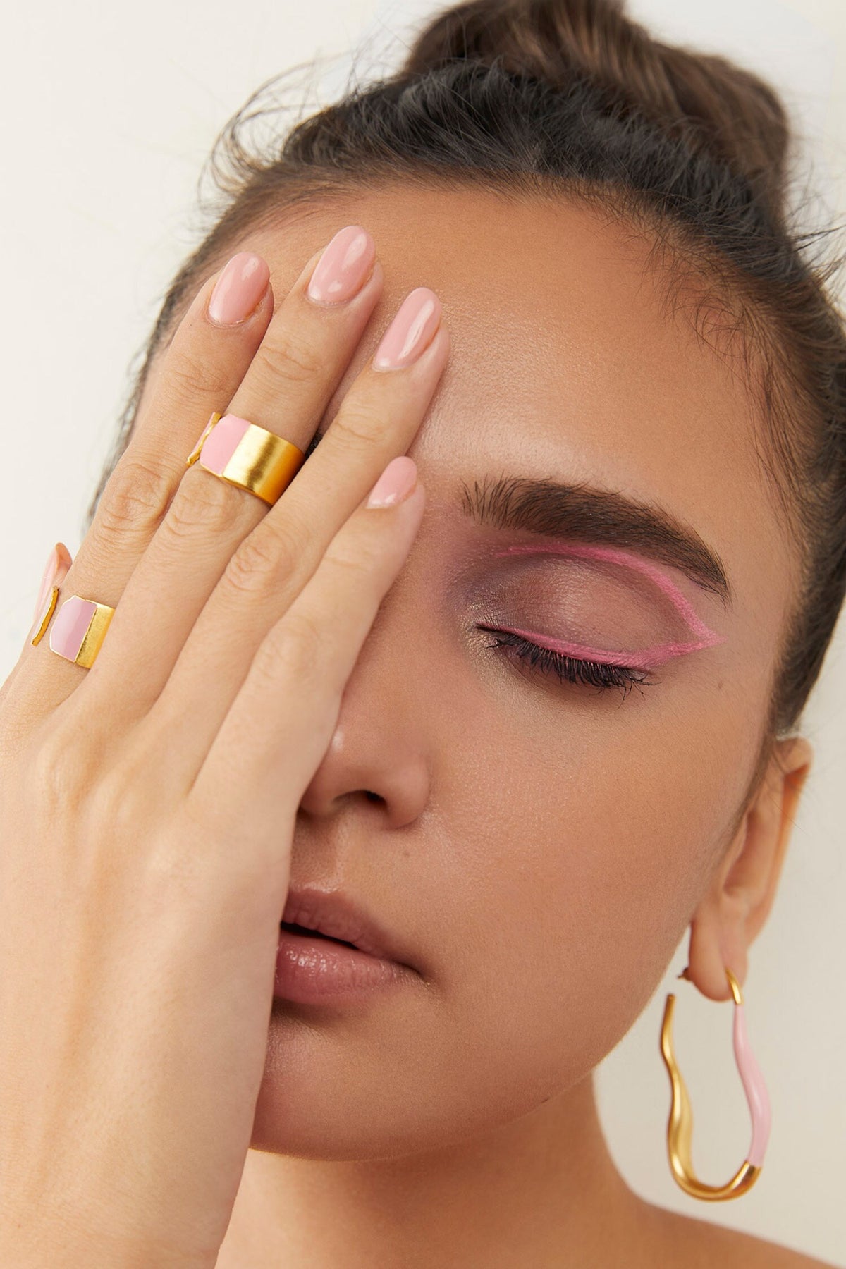 Mia Enamelled Hoops