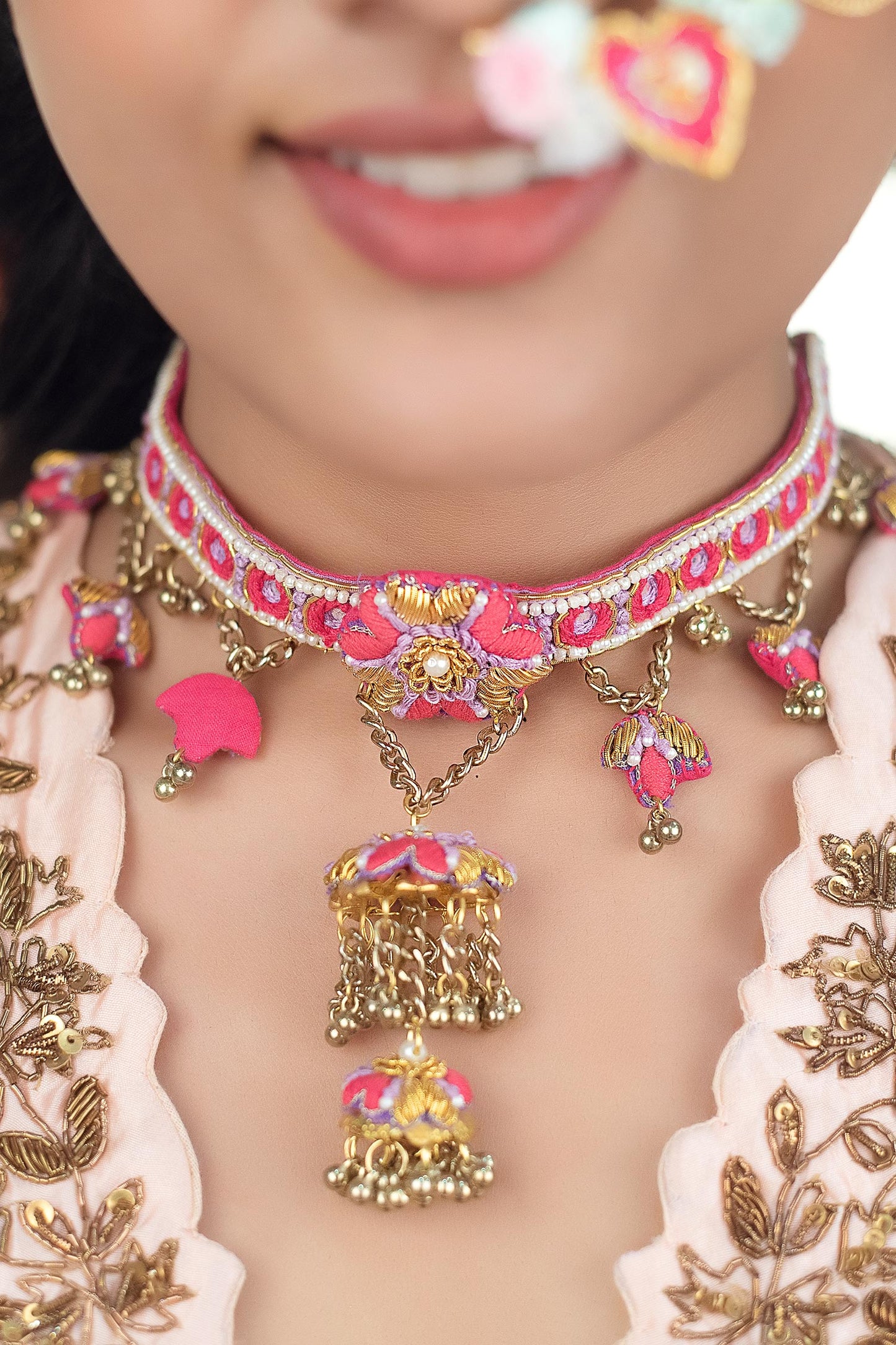 Tikki Embroidered Necklace