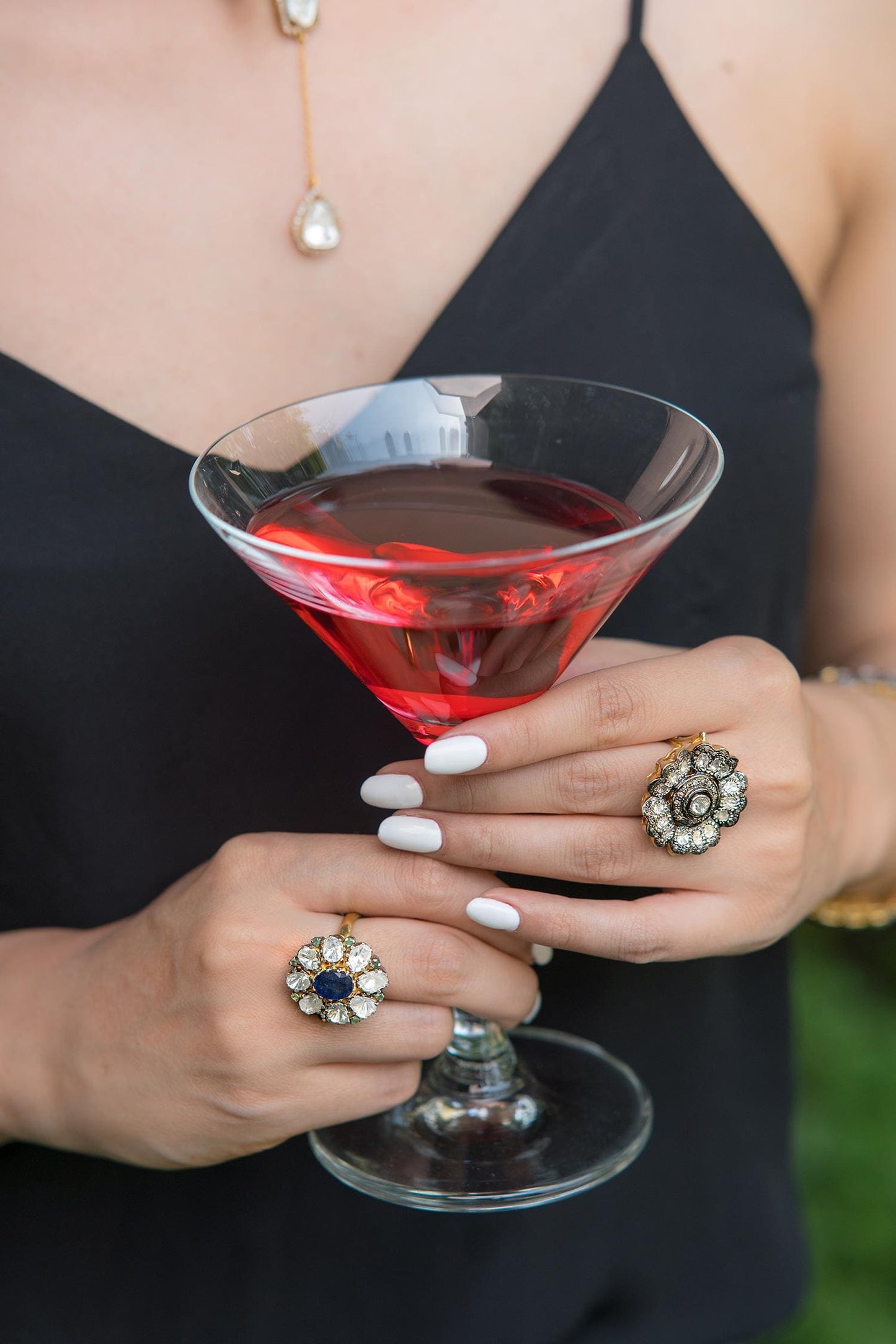 Floral Uncut Diamond Ring