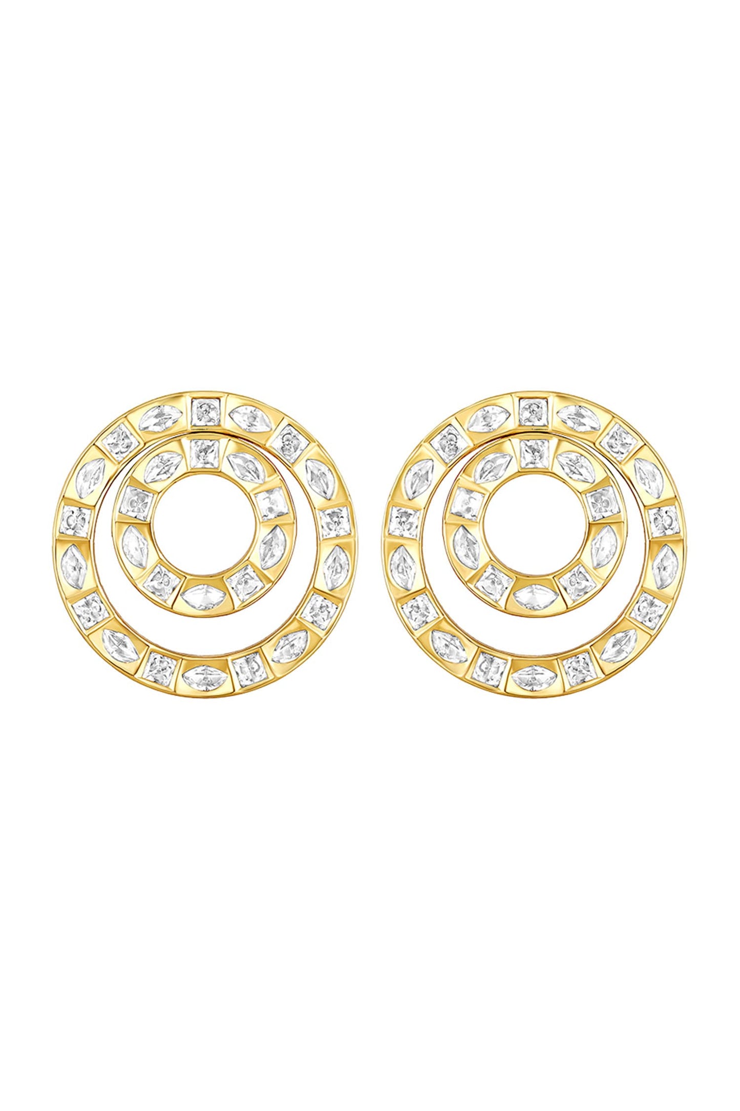 Cubic Zirconia Diamond Embellished Earrings