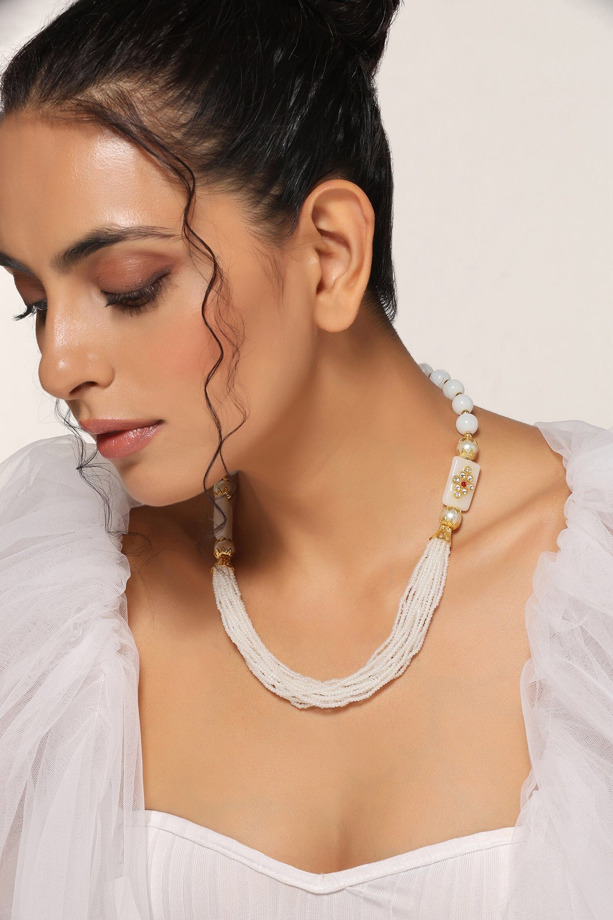 Multi Layered Pearl Necklace
