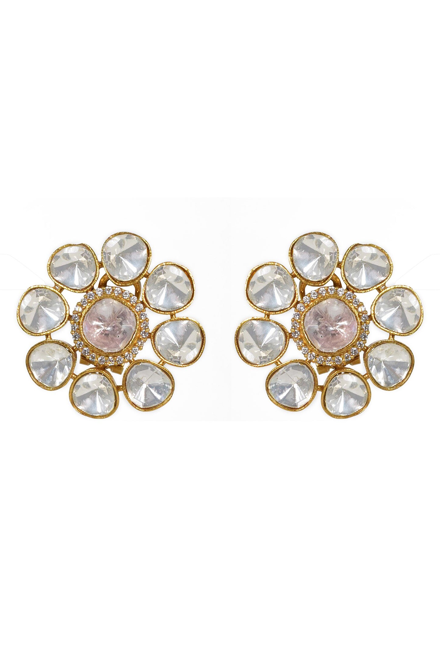 Floral Studded Earrings