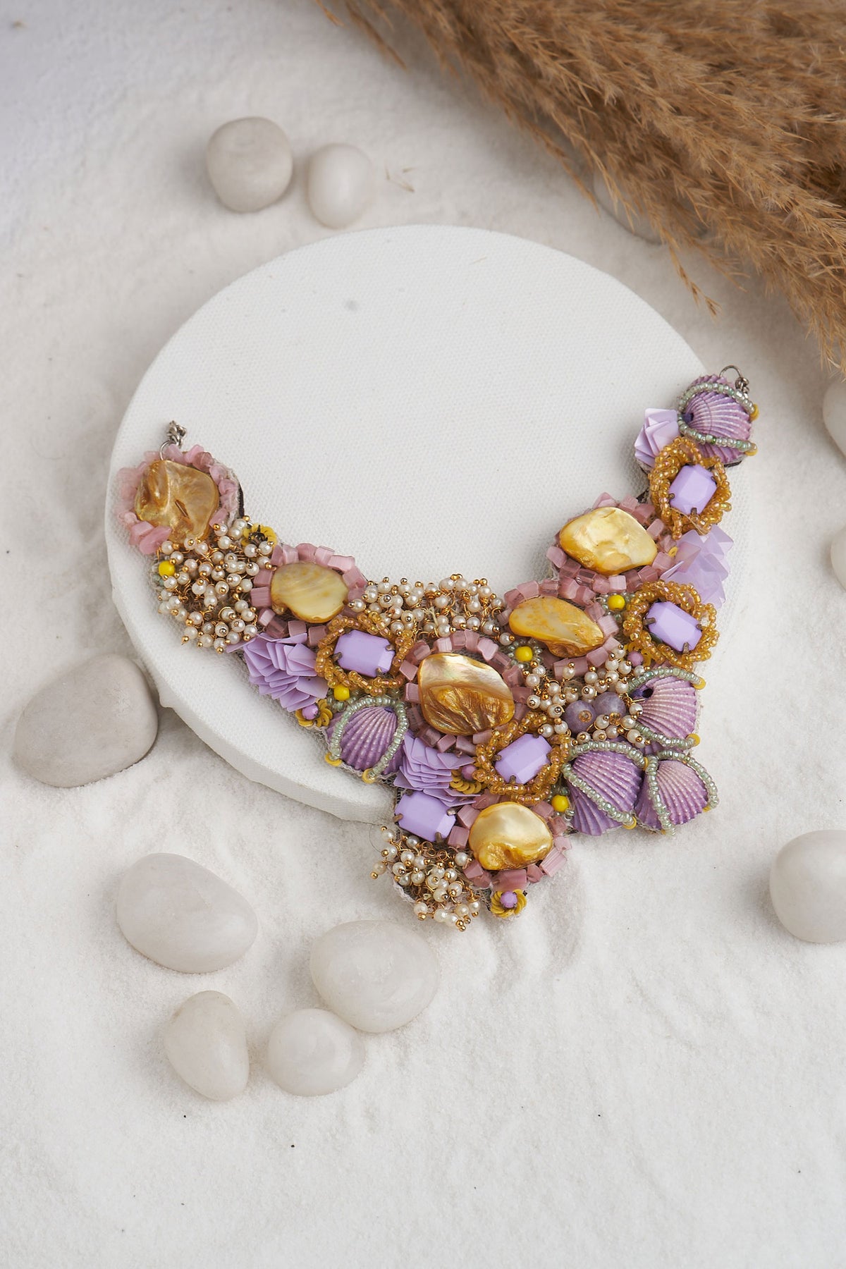 Shell Embellished Choker