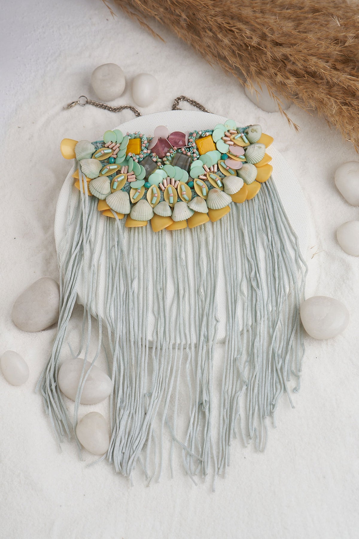 Shell Embellished Choker Necklace
