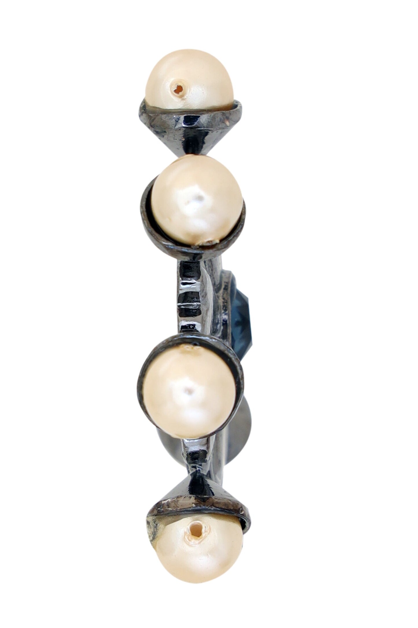 The Old Daisy Pearl Embellished Hoops