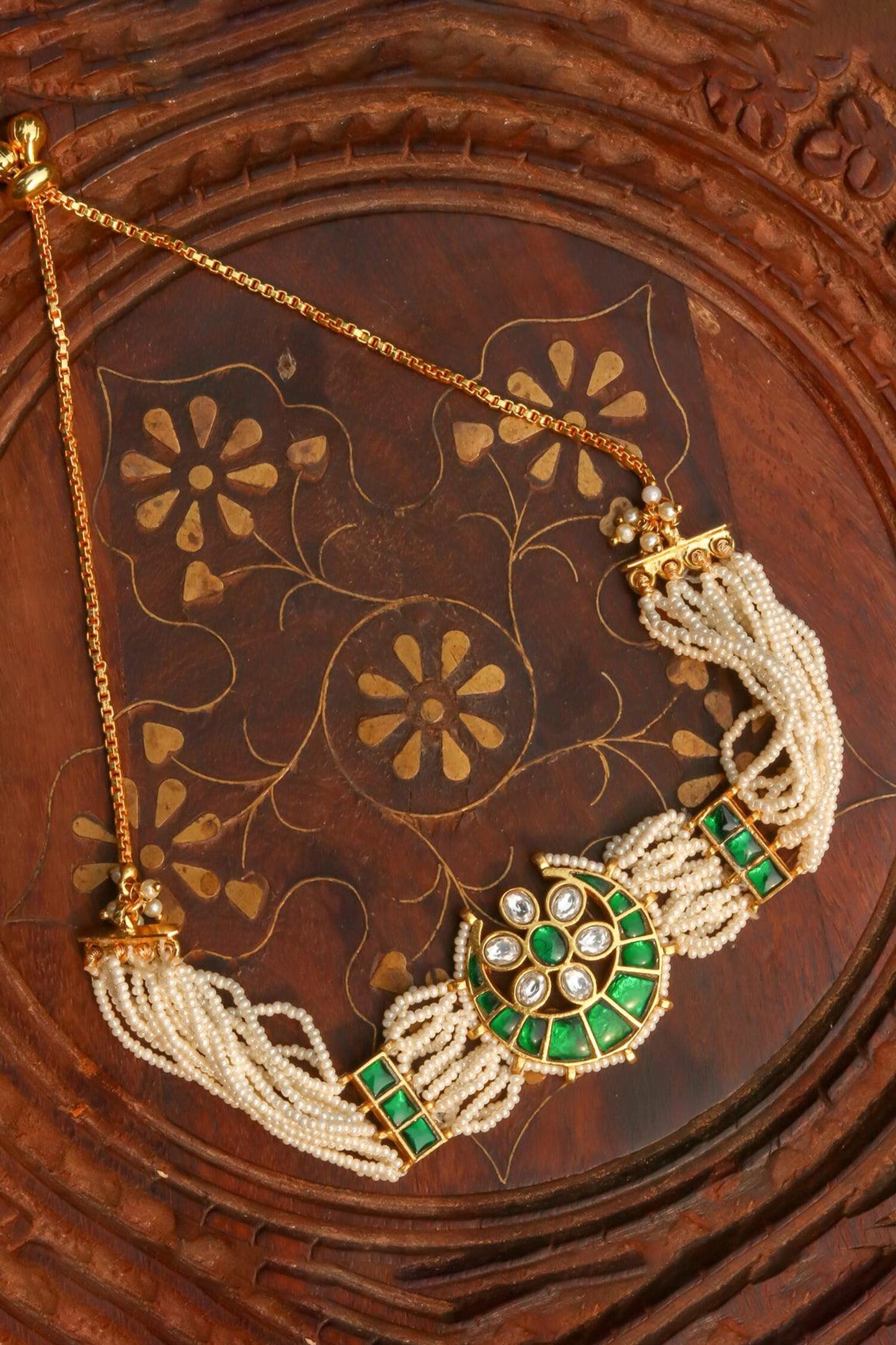 Multi Color Kundan Jadau Stone Bracelet