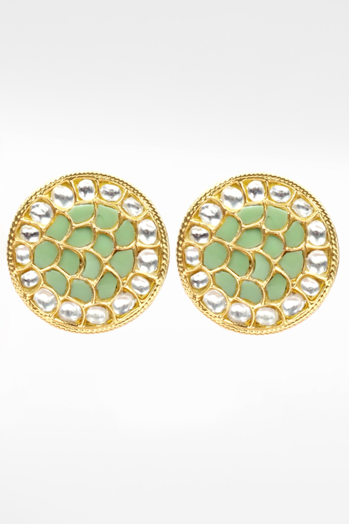 Handcrafted Round Embellished Earrings